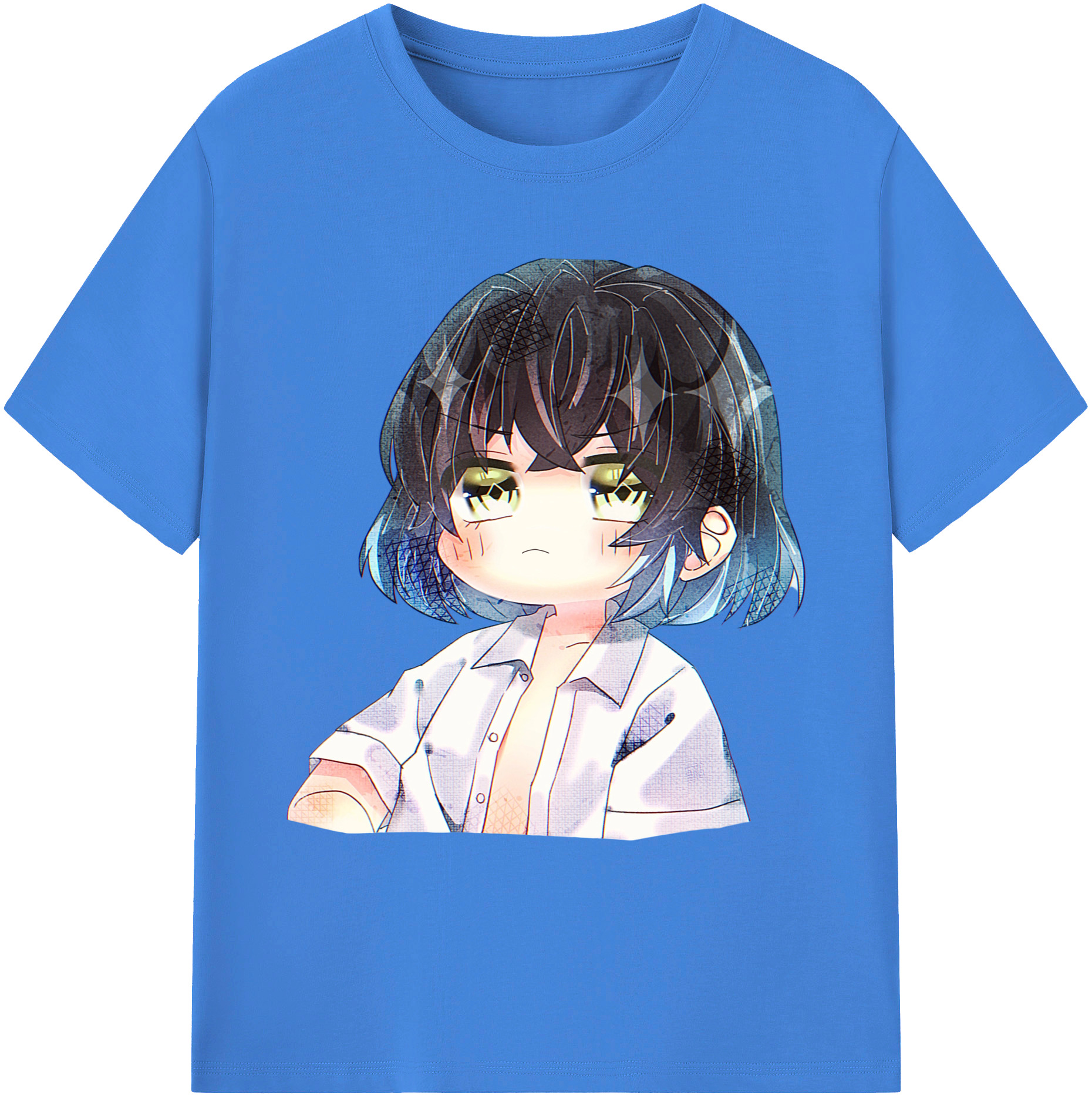（画像用） 鬼滅の刃（きめつのやいば）嘴平 伊之助／はしびら いのすけ Hashibira Inosuke 綿100％ メンズ半袖Tシャツ｜肌触りやわらか＆通気性