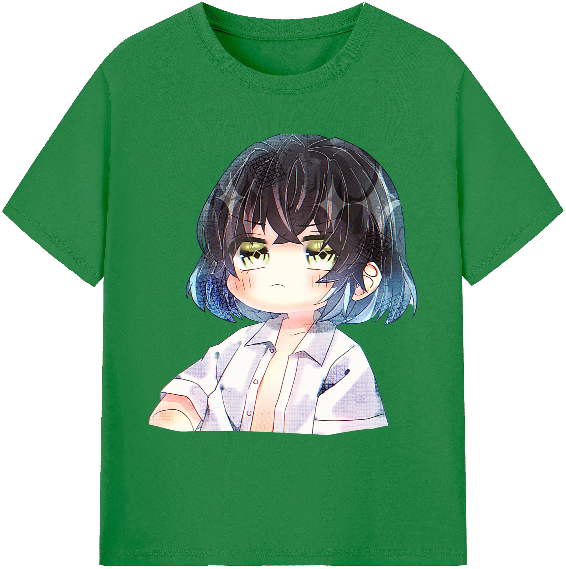 （画像用） 鬼滅の刃（きめつのやいば）嘴平 伊之助／はしびら いのすけ Hashibira Inosuke 綿100％ メンズ半袖Tシャツ｜肌触りやわらか＆通気性