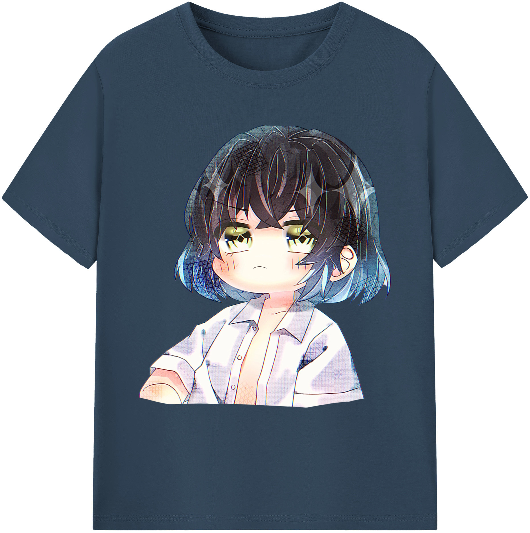 （画像用） 鬼滅の刃（きめつのやいば）嘴平 伊之助／はしびら いのすけ Hashibira Inosuke 綿100％ メンズ半袖Tシャツ｜肌触りやわらか＆通気性