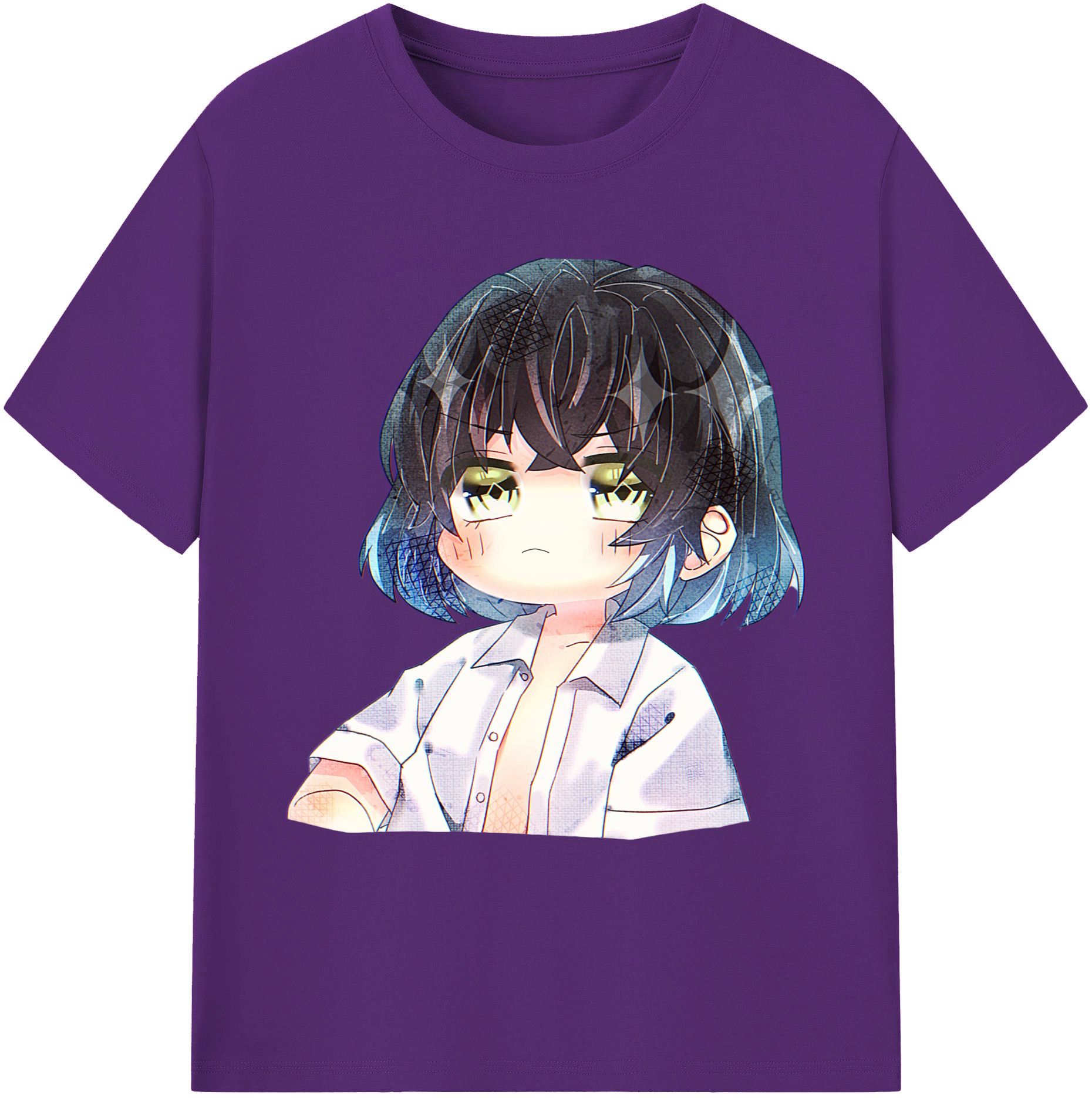 （画像用） 鬼滅の刃（きめつのやいば）嘴平 伊之助／はしびら いのすけ Hashibira Inosuke 綿100％ メンズ半袖Tシャツ｜肌触りやわらか＆通気性