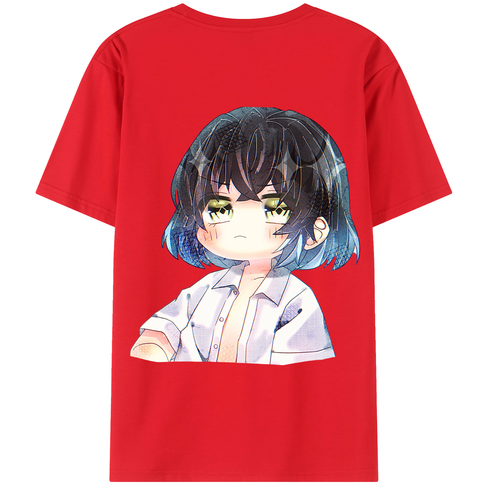 （画像用） 鬼滅の刃（きめつのやいば）嘴平 伊之助／はしびら いのすけ Hashibira Inosuke レディース半袖Tシャツ(バックプリント)