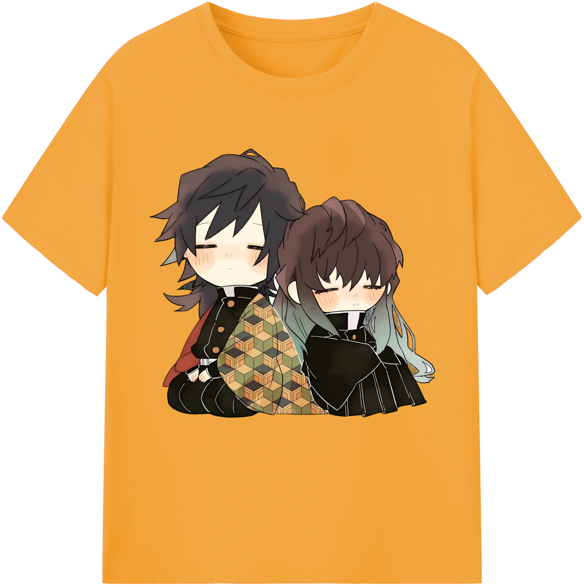 （画像用） 鬼滅の刃（きめつのやいば）水柱-冨岡 義勇／とみおか ぎゆう Tomioka Giyuu レディースカジュアルプリントTシャツ（綿100％）