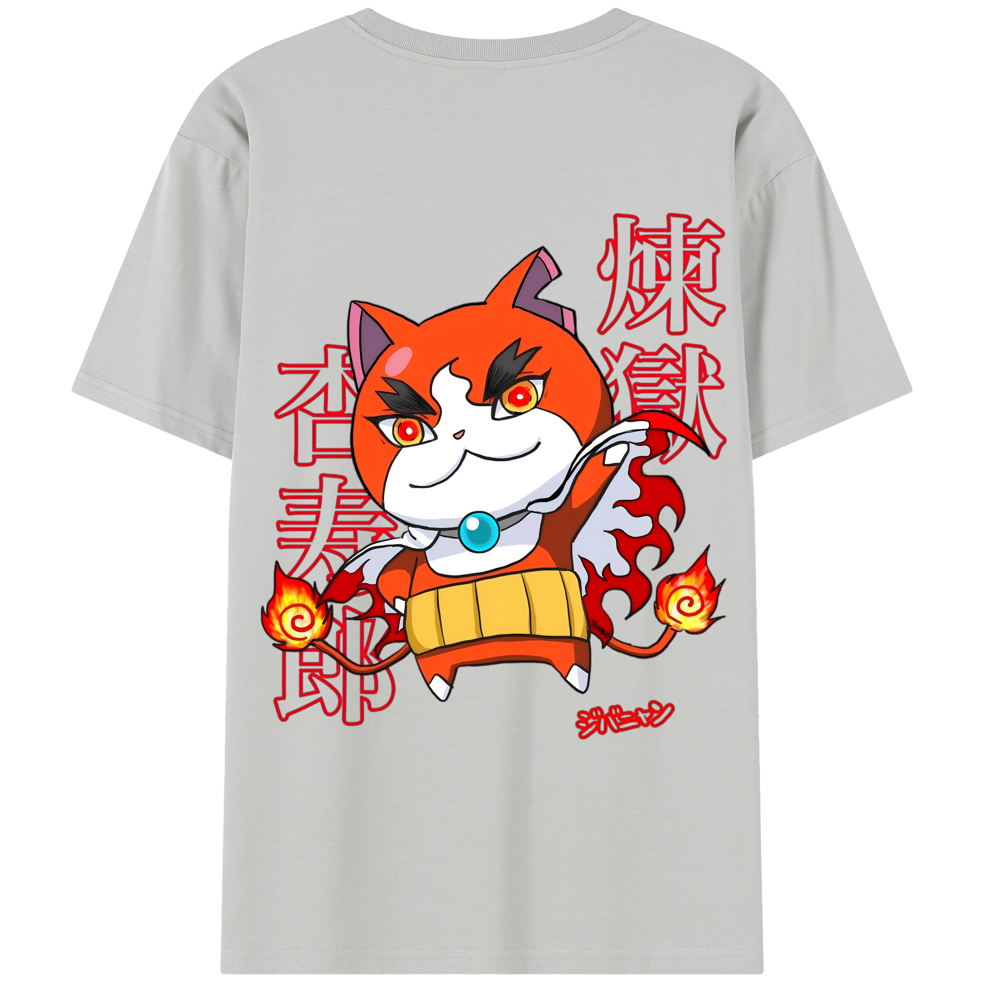（画像用） 鬼滅の刃（きめつのやいば）炎柱-煉󠄁獄 杏寿郎／れんごく きょうじゅろう Rengoku Kyoujurou レディース半袖Tシャツ(バックプリント)