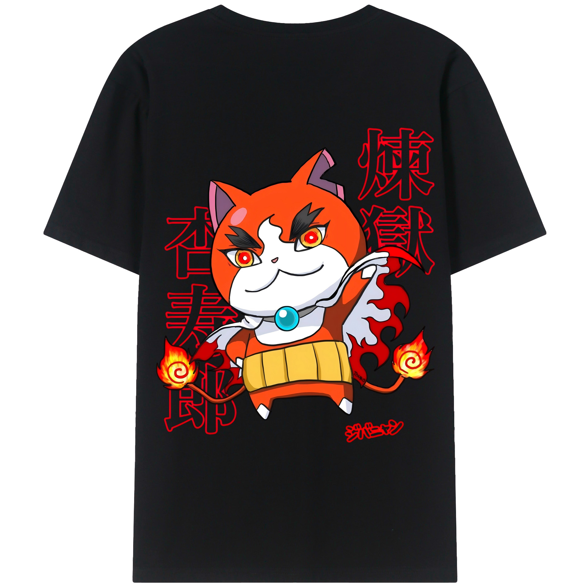 （画像用） 鬼滅の刃（きめつのやいば）炎柱-煉󠄁獄 杏寿郎／れんごく きょうじゅろう Rengoku Kyoujurou レディース半袖Tシャツ(バックプリント)