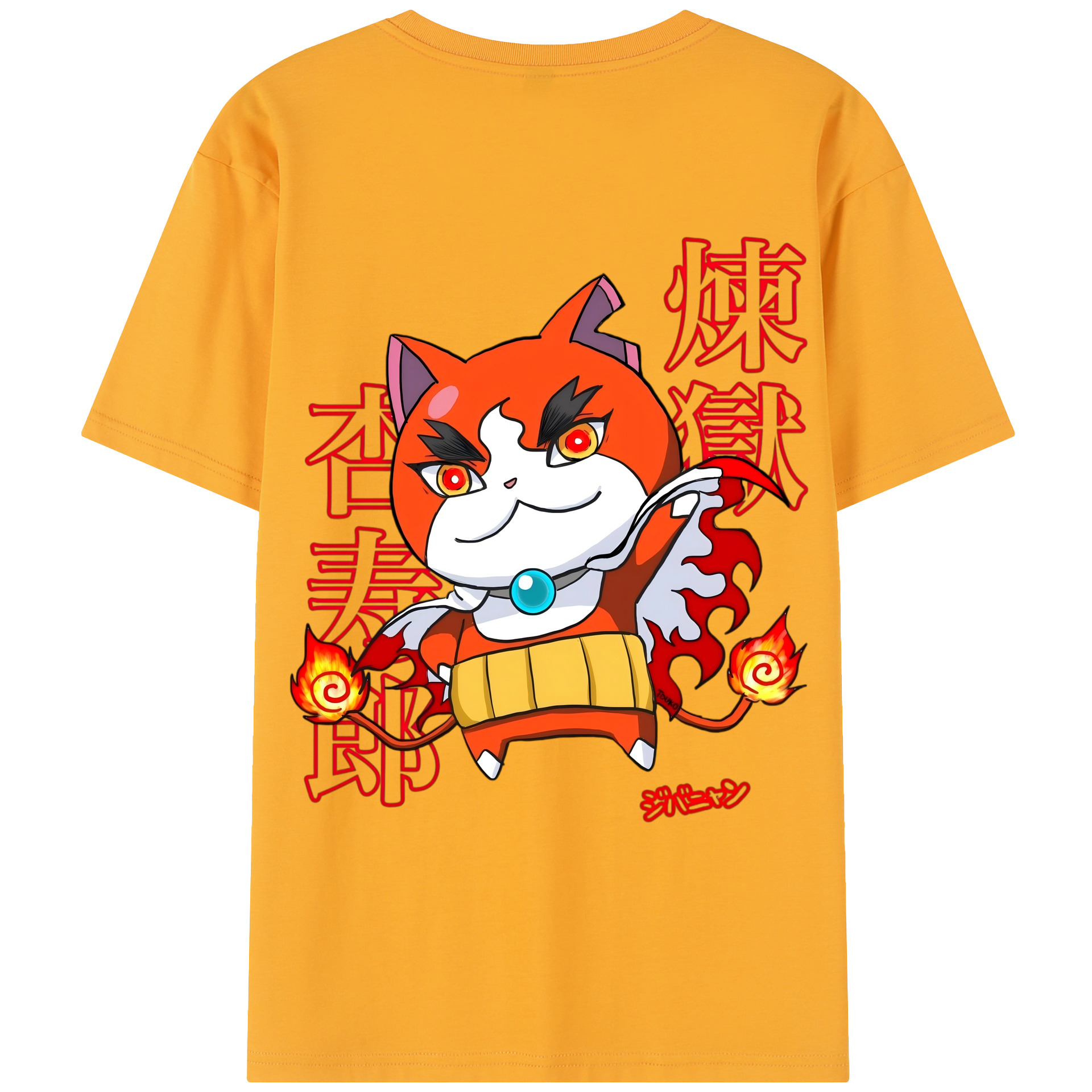 （画像用） 鬼滅の刃（きめつのやいば）炎柱-煉󠄁獄 杏寿郎／れんごく きょうじゅろう Rengoku Kyoujurou レディース半袖Tシャツ(バックプリント)