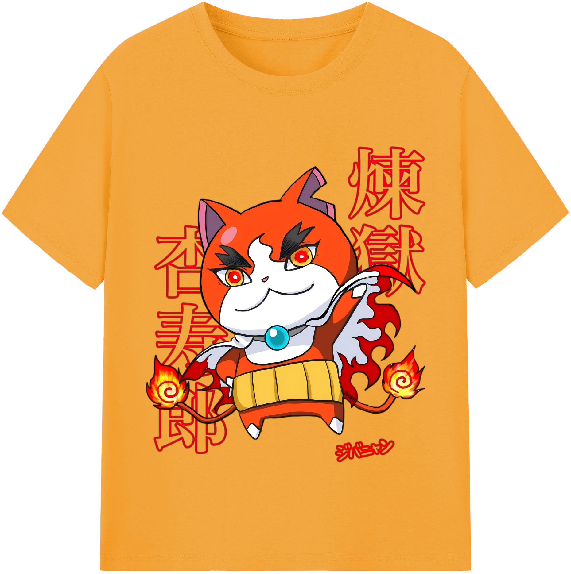 （画像用） 鬼滅の刃（きめつのやいば）炎柱-煉󠄁獄 杏寿郎／れんごく きょうじゅろう Rengoku Kyoujurou レディースカジュアルプリントTシャツ（綿100％）
