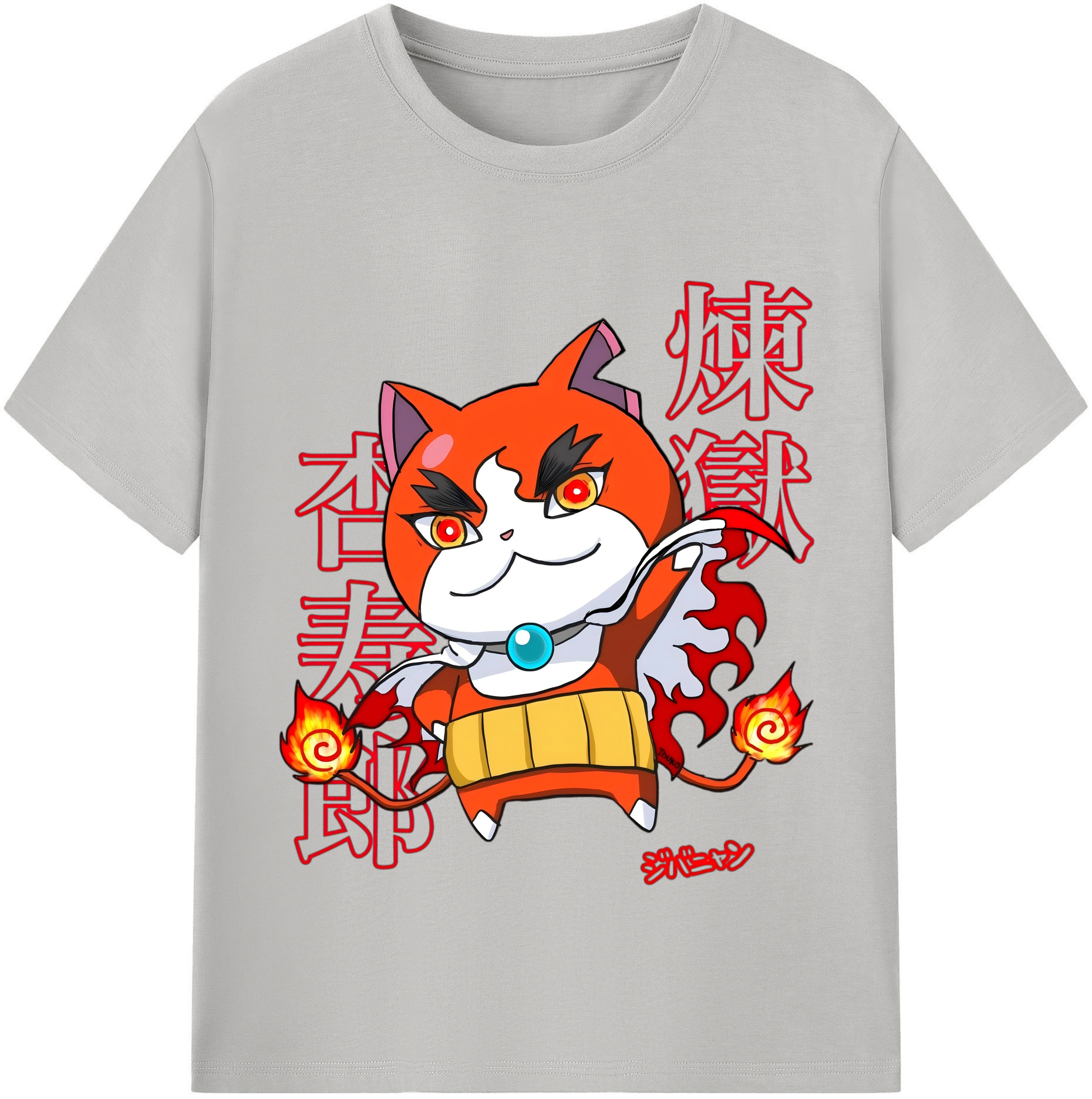（画像用） 鬼滅の刃（きめつのやいば）炎柱-煉󠄁獄 杏寿郎／れんごく きょうじゅろう Rengoku Kyoujurou レディースカジュアルプリントTシャツ（綿100％）