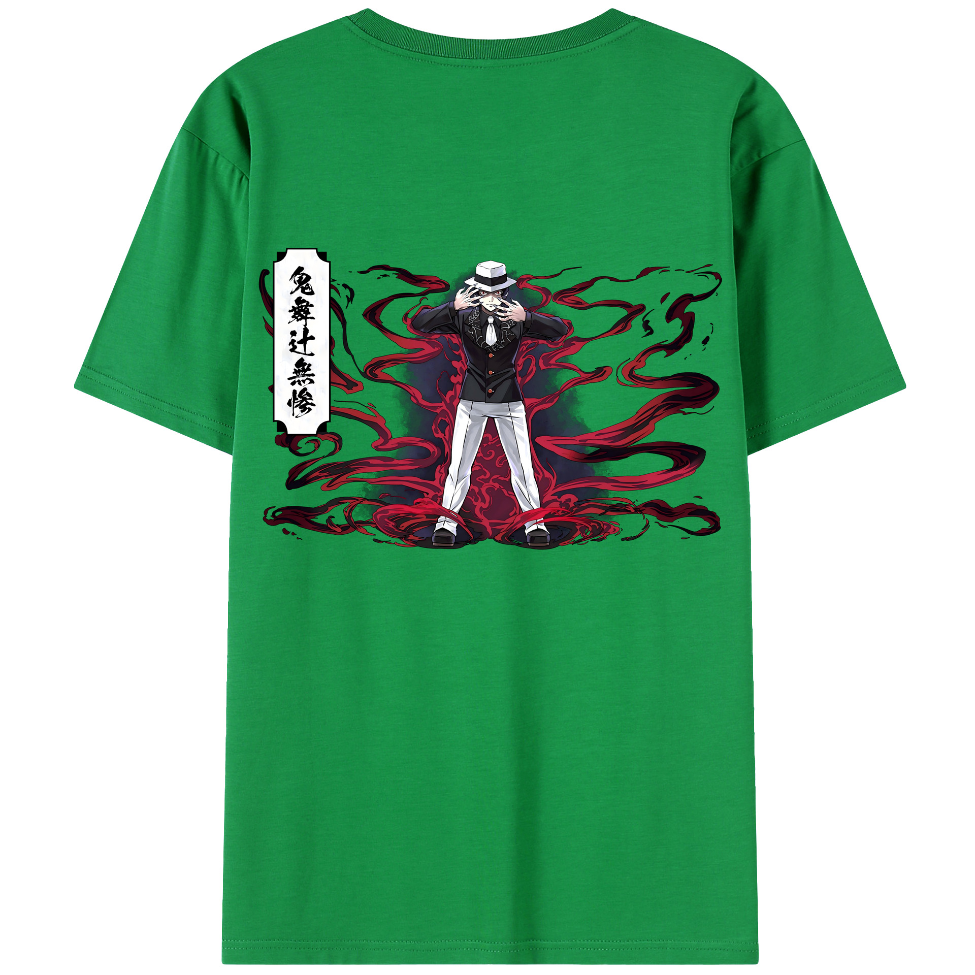 （画像用） 鬼滅の刃（きめつのやいば）鬼舞辻 無惨／きぶつじ むざん Kibutsuji Muzan レディース半袖Tシャツ(バックプリント)