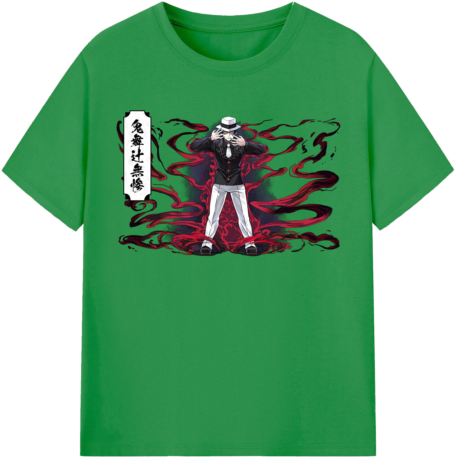 （画像用） 鬼滅の刃（きめつのやいば）鬼舞辻 無惨／きぶつじ むざん Kibutsuji Muzan レディースカジュアルプリントTシャツ（綿100％）