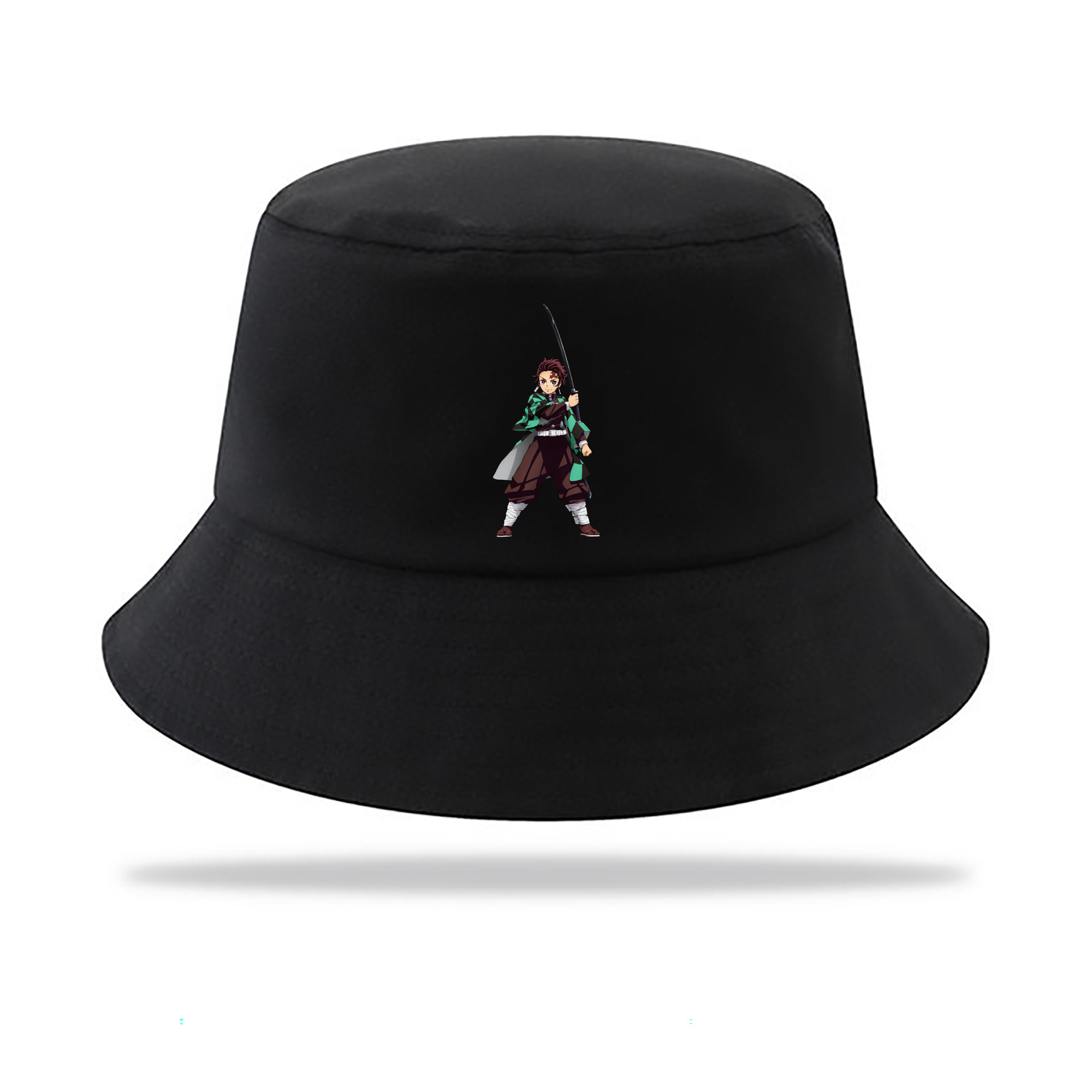 （画像用） 鬼滅の刃 竈門 炭治郎／かまど たんじろう Kamado Tanjirou アウトドア日除けバケットハット