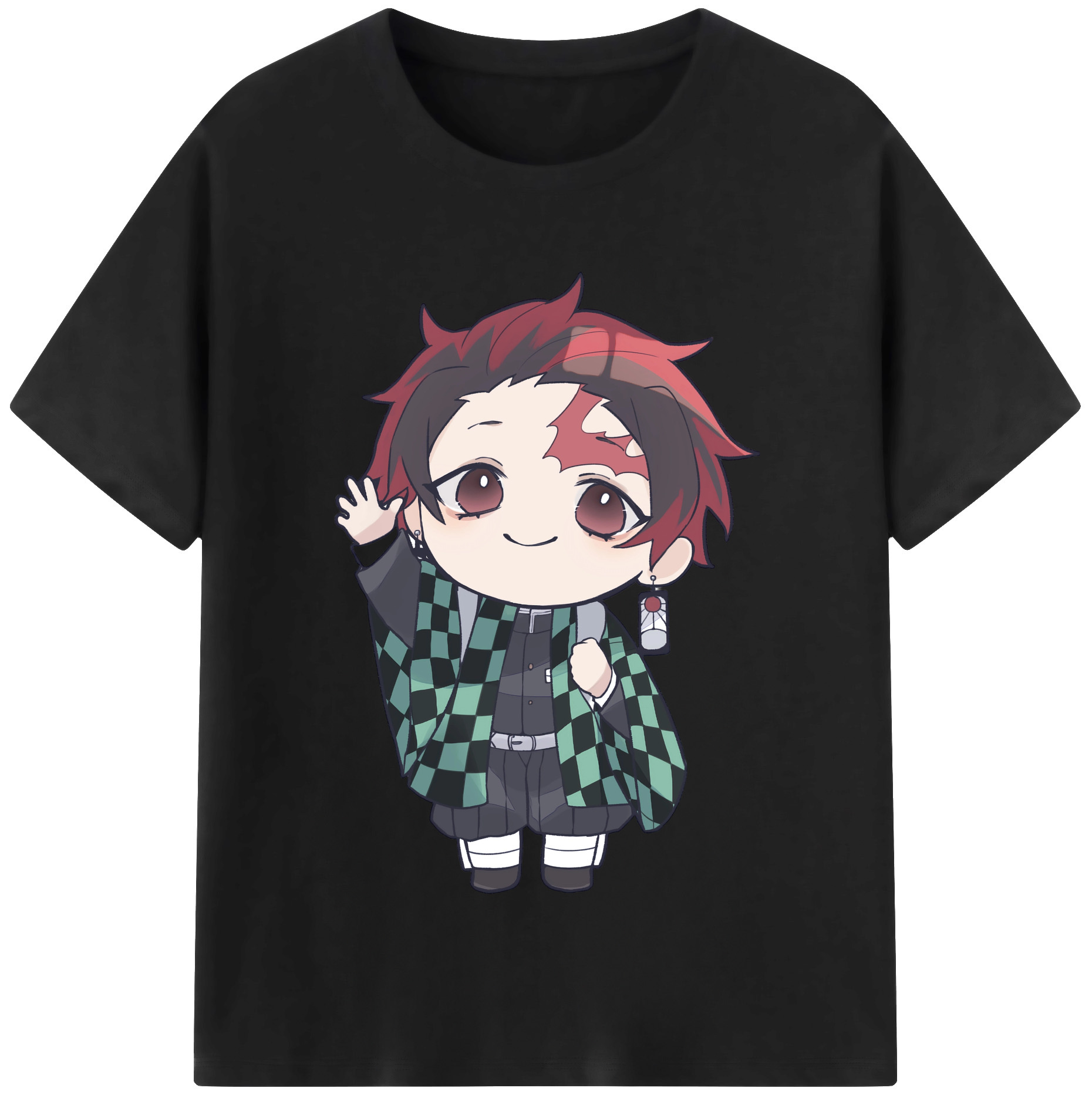（画像用） 鬼滅の刃 竈門 炭治郎／かまど たんじろう Kamado Tanjirou 綿100％半袖Tシャツ（フロントプリント）
