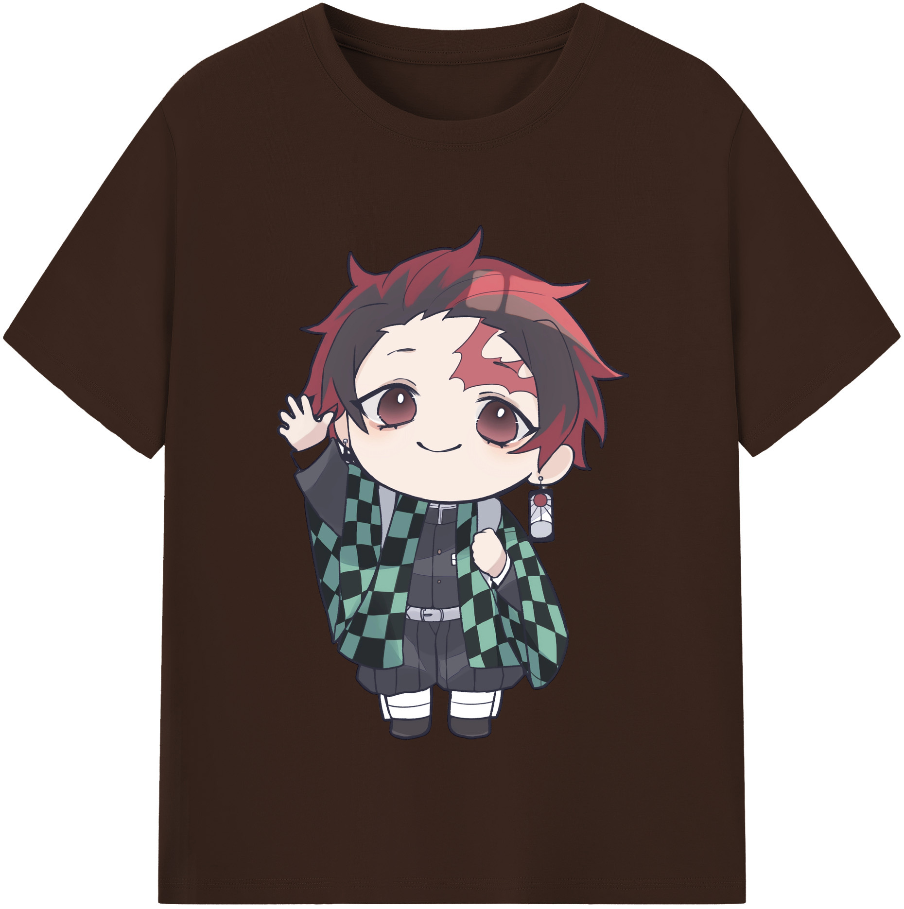 （画像用） 鬼滅の刃 竈門 炭治郎／かまど たんじろう Kamado Tanjirou 綿100％半袖Tシャツ（フロントプリント）