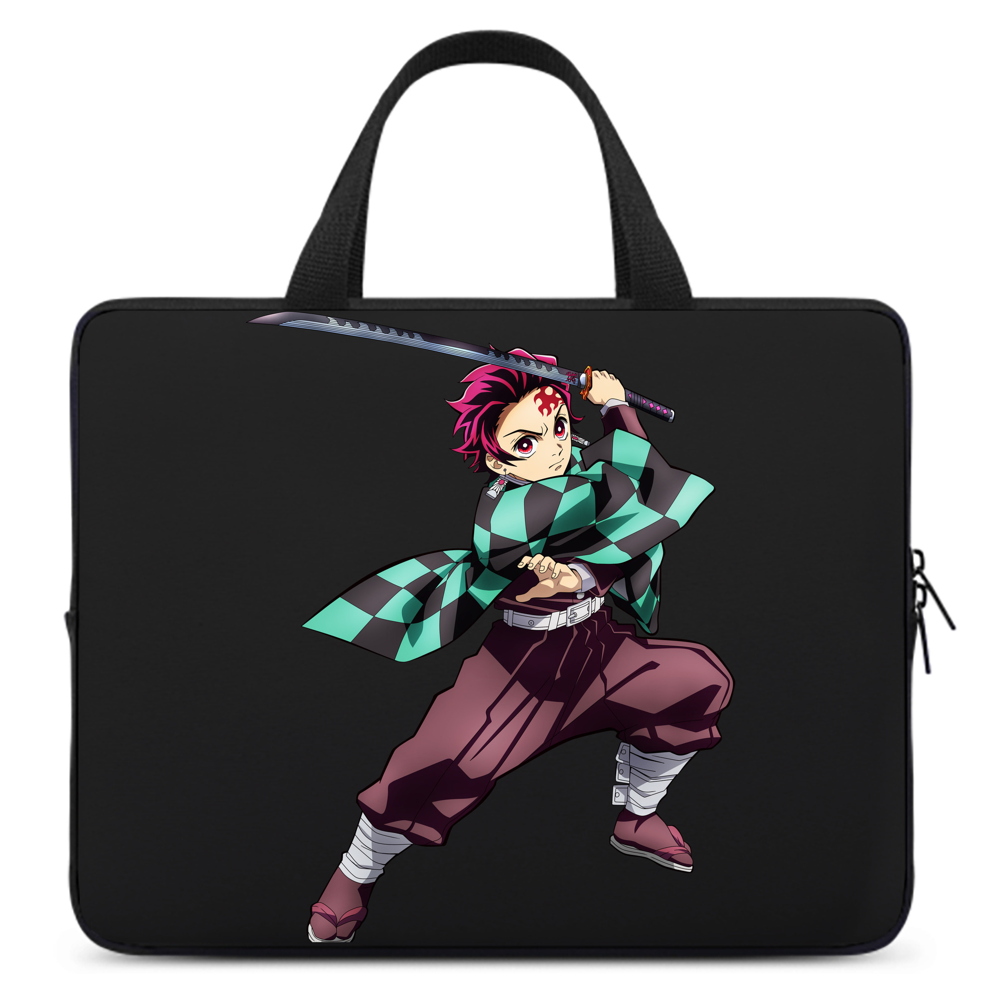 （画像用） 鬼滅の刃 竈門 炭治郎／かまど たんじろう Kamado Tanjirou 手提げノートパソコンバッグ