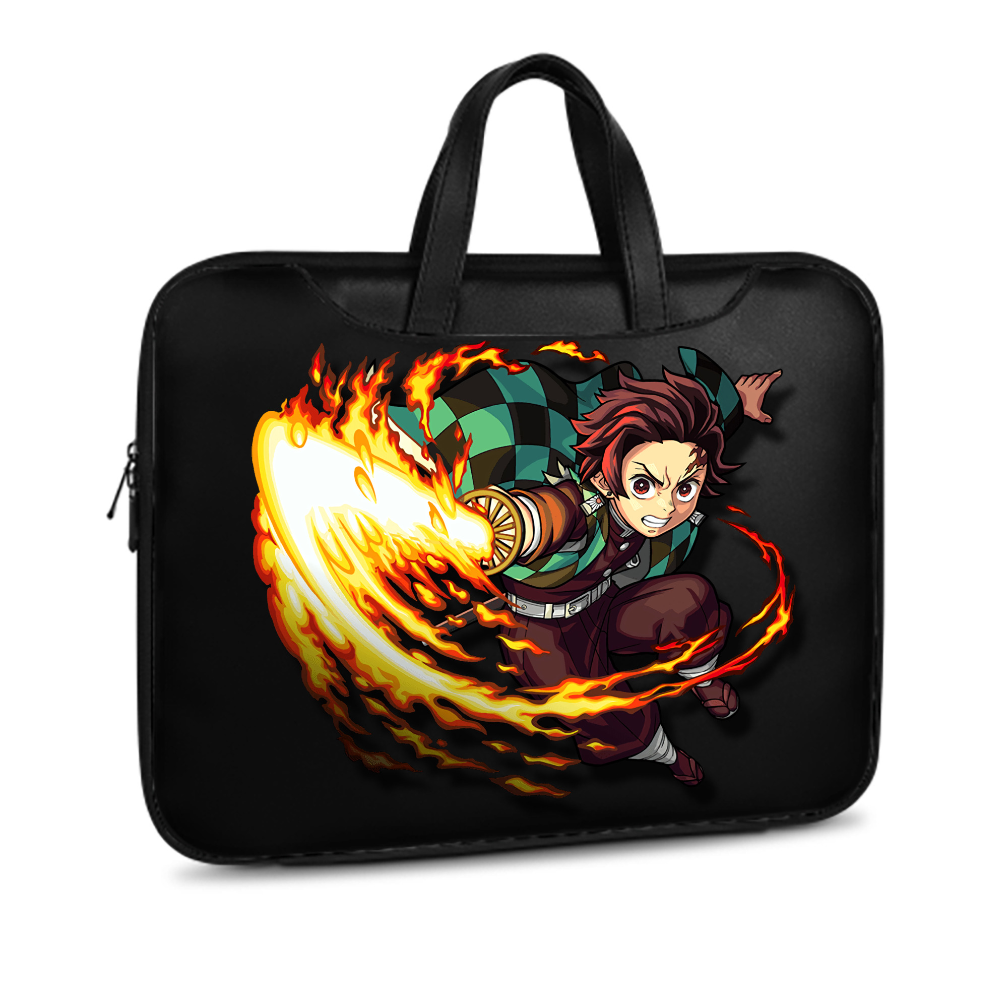 （画像用） 鬼滅の刃 竈門 炭治郎／かまど たんじろう Kamado Tanjirou レザーラップトップバッグ　ノートパソコンケース