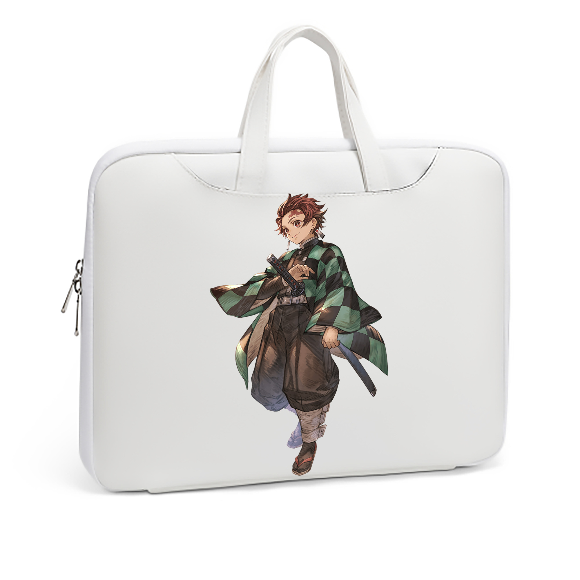 （画像用） 鬼滅の刃 竈門 炭治郎／かまど たんじろう Kamado Tanjirou レザーラップトップバッグ　ノートパソコンケース