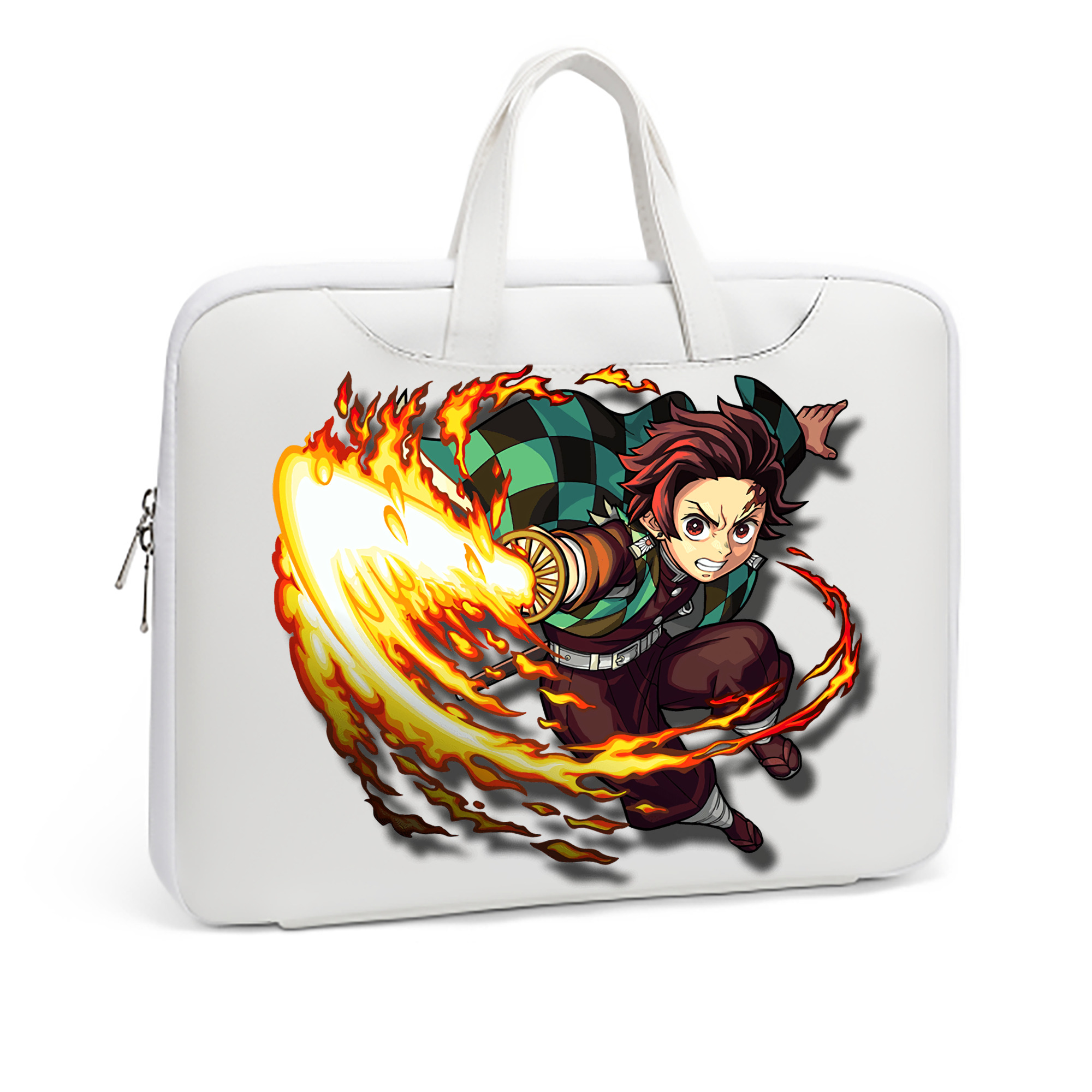 （画像用） 鬼滅の刃 竈門 炭治郎／かまど たんじろう Kamado Tanjirou レザーラップトップバッグ　ノートパソコンケース