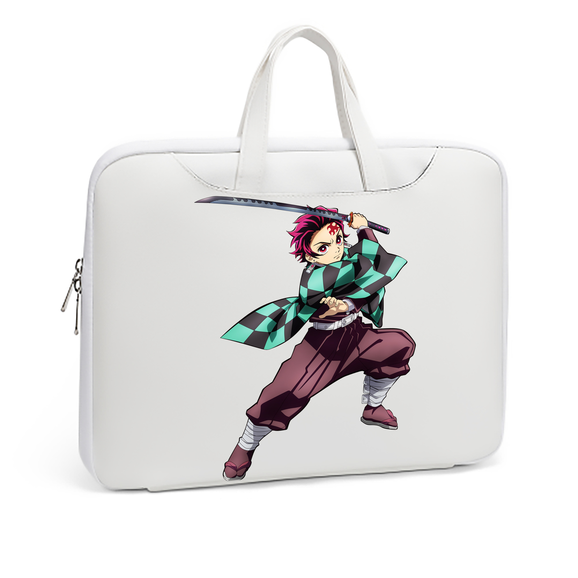 （画像用） 鬼滅の刃 竈門 炭治郎／かまど たんじろう Kamado Tanjirou レザーラップトップバッグ　ノートパソコンケース