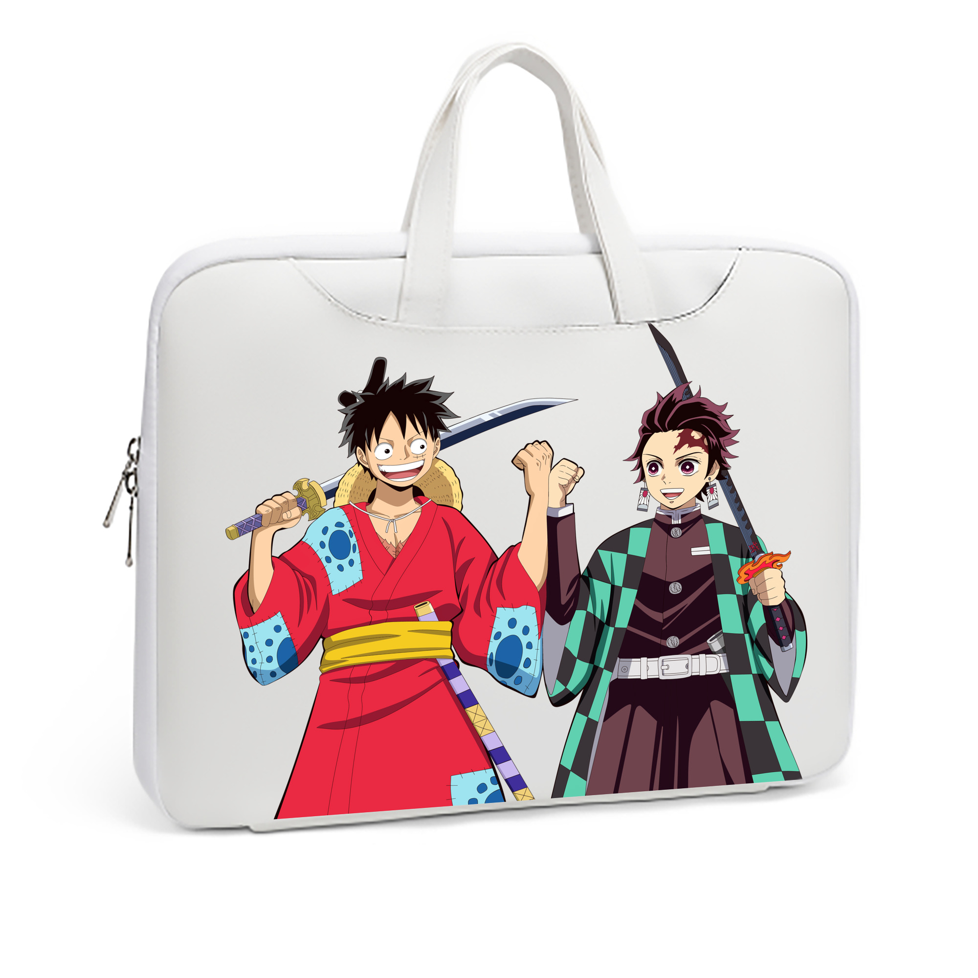 （画像用） 鬼滅の刃 竈門 炭治郎／かまど たんじろう Kamado Tanjirou レザーラップトップバッグ　ノートパソコンケース