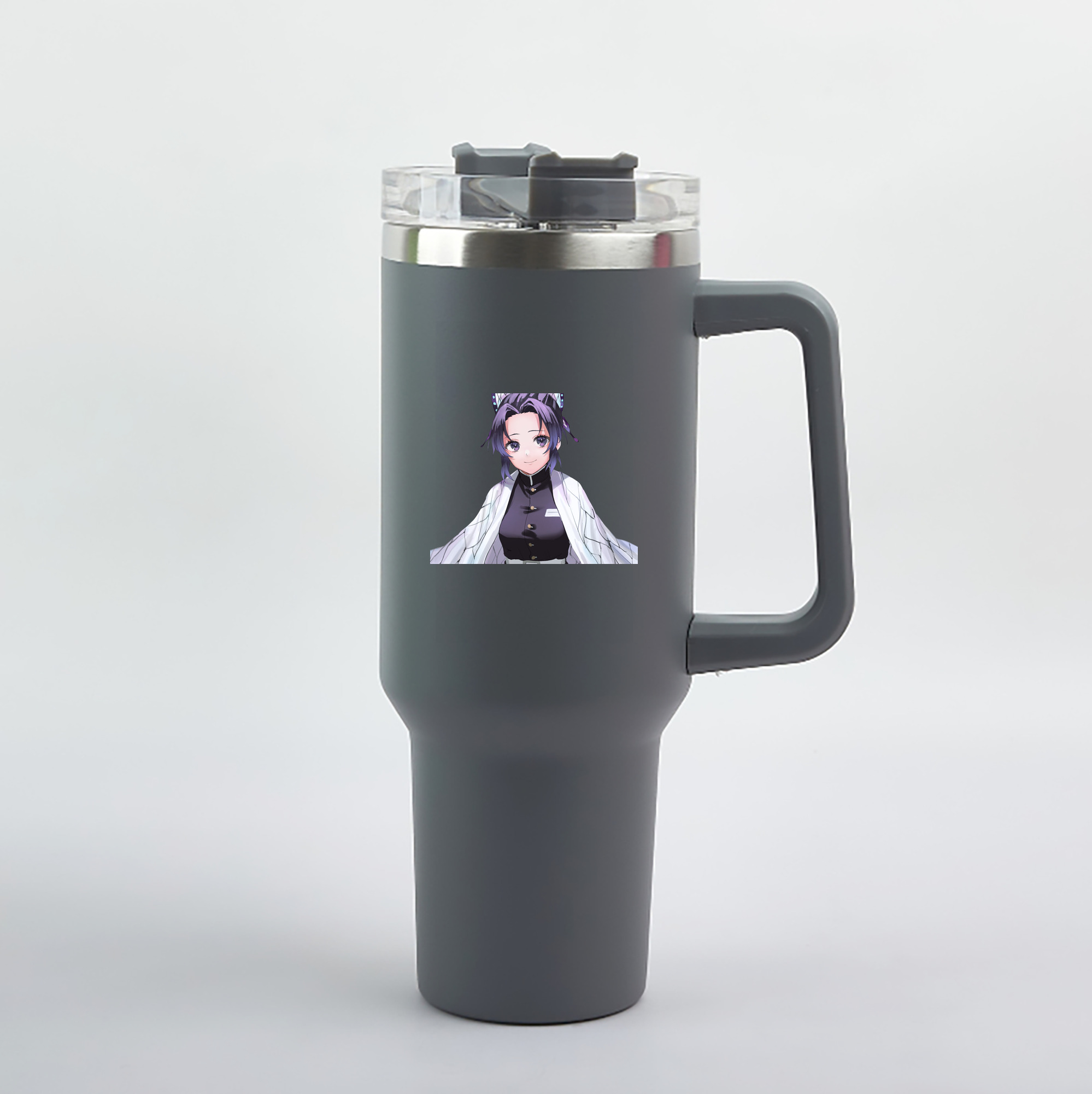 （画像用） 鬼滅の刃（きめつのやいば）蟲柱-胡蝶 しのぶ／こちょう しのぶ Kochou Shinobu 1200mL車用タンブラー（カラープリント）