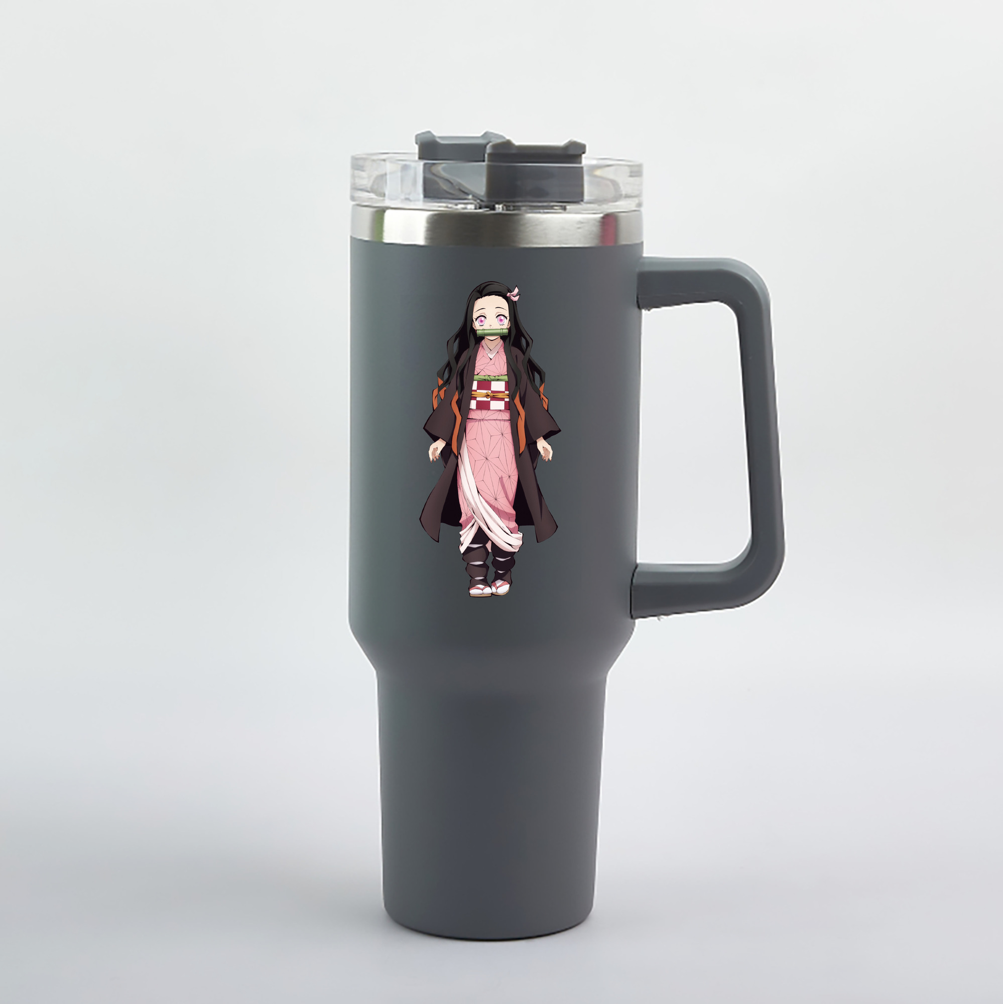 （画像用） 鬼滅の刃（きめつのやいば）竈門 禰󠄀豆子／かまど ねずこ Kamado Nezuko 1200mL車用タンブラー（カラープリント）
