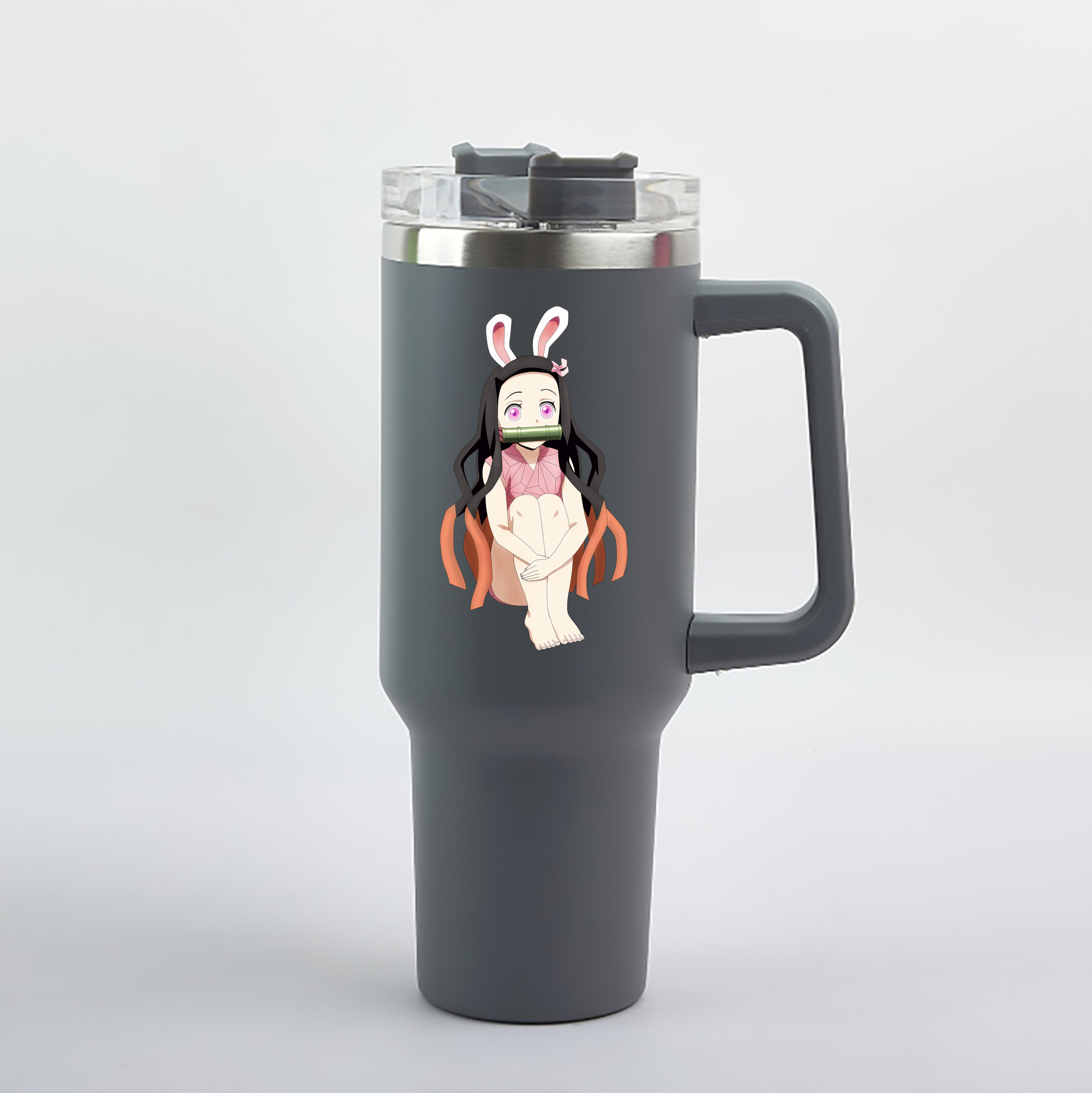 （画像用） 鬼滅の刃（きめつのやいば）竈門 禰󠄀豆子／かまど ねずこ Kamado Nezuko 1200mL車用タンブラー（カラープリント）