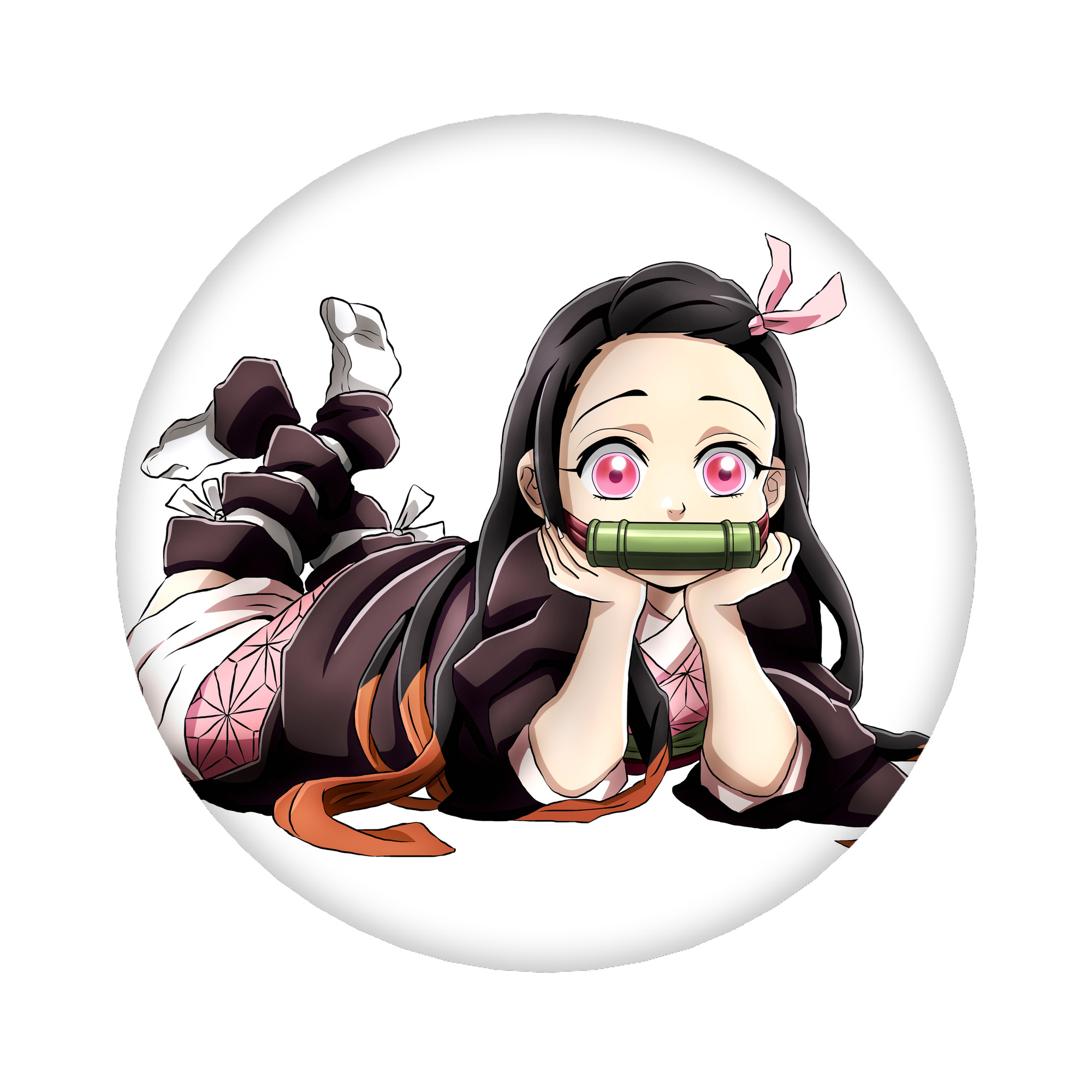 （画像用） 鬼滅の刃（きめつのやいば）竈門 禰󠄀豆子／かまど ねずこ Kamado Nezuko 6cm 缶バッジ 複数セット