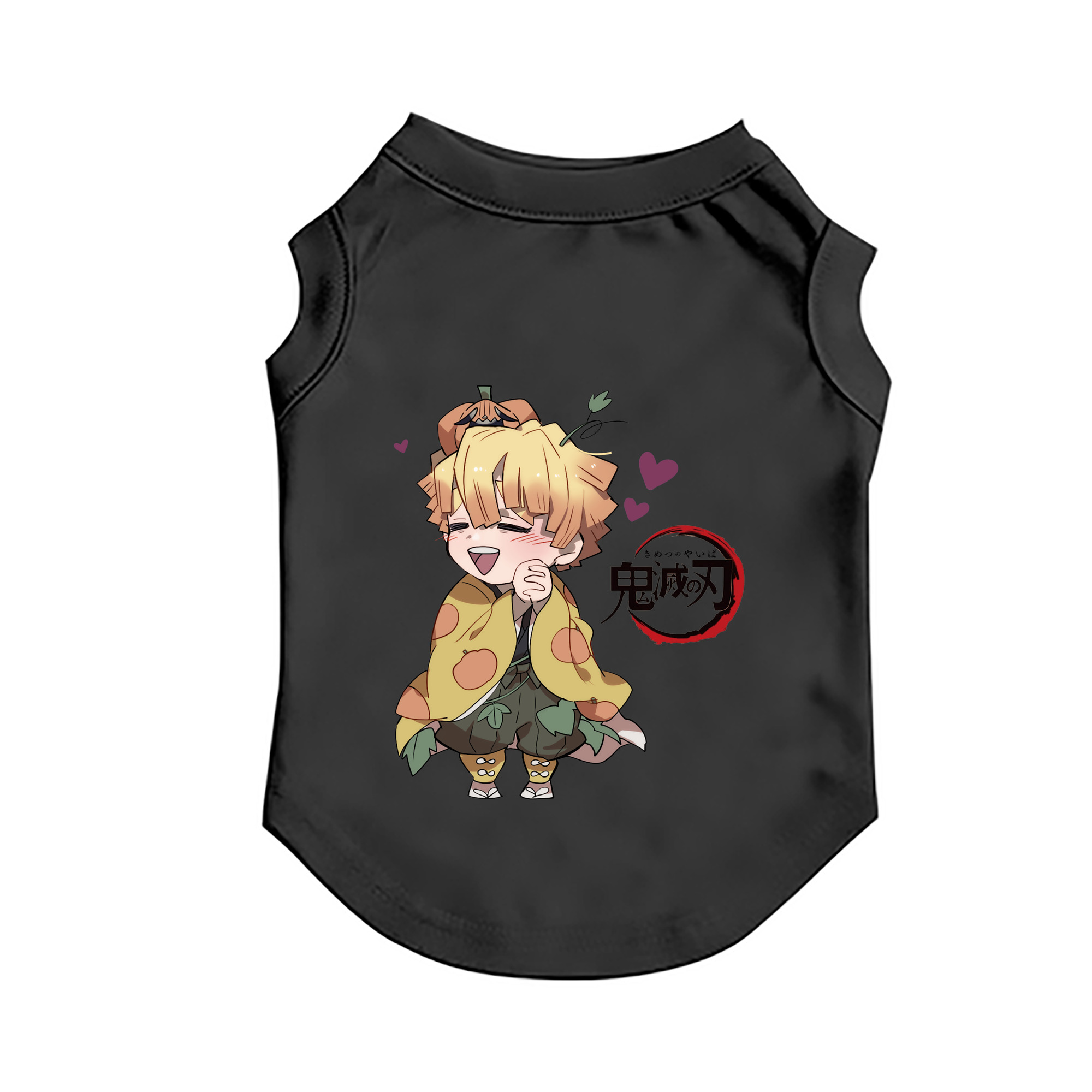 （画像用） 鬼滅の刃（きめつのやいば）我妻 善逸／あがつま ぜんいつ Agatsuma Zenitsu ペット用ベスト