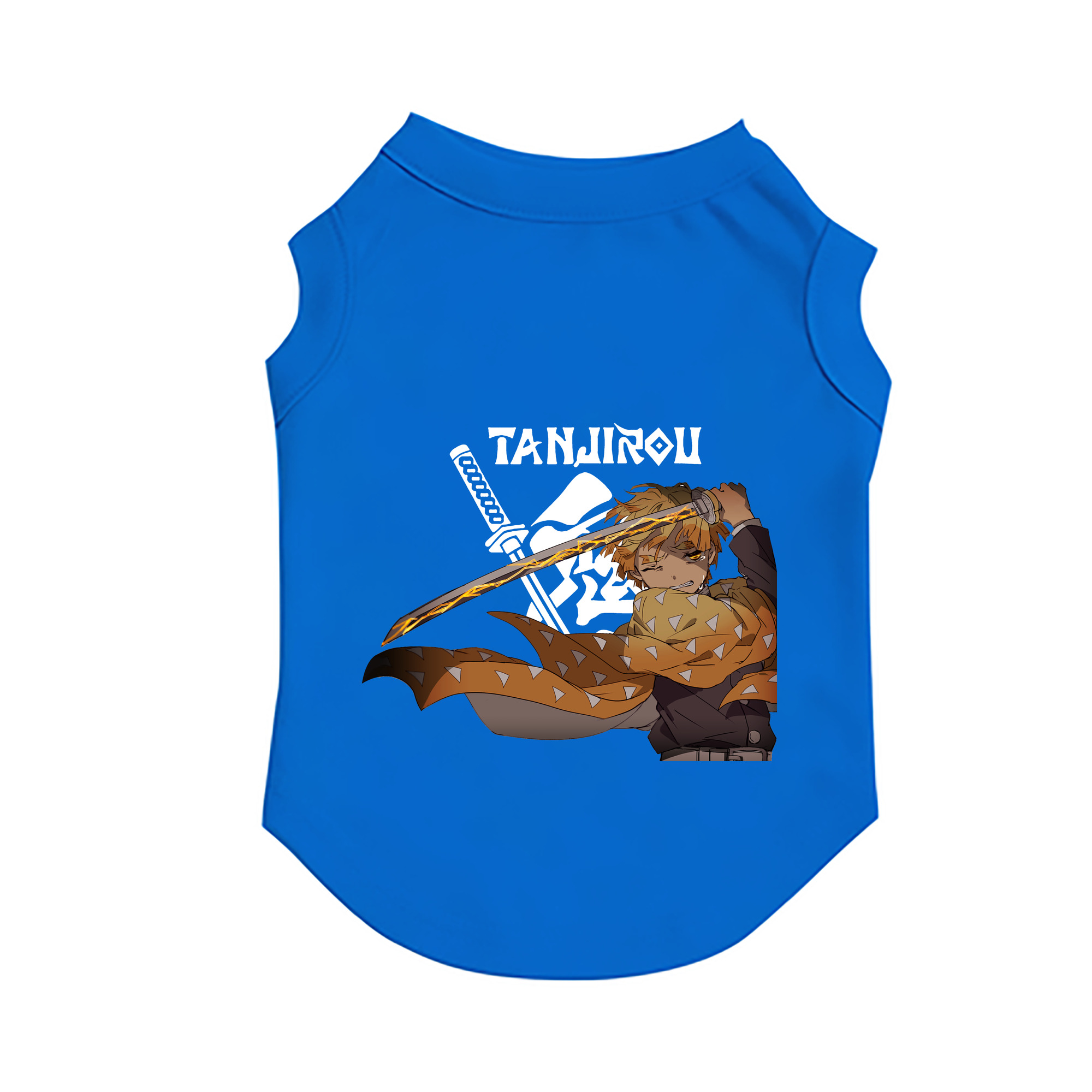 （画像用） 鬼滅の刃（きめつのやいば）我妻 善逸／あがつま ぜんいつ Agatsuma Zenitsu ペット用ベスト