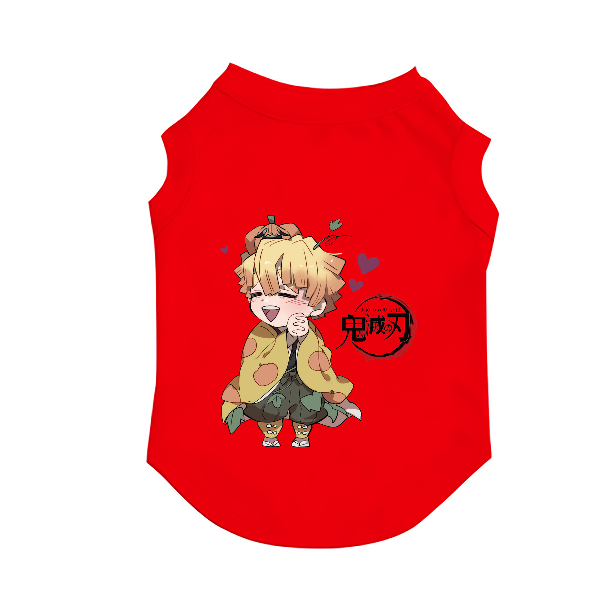 （画像用） 鬼滅の刃（きめつのやいば）我妻 善逸／あがつま ぜんいつ Agatsuma Zenitsu ペット用ベスト