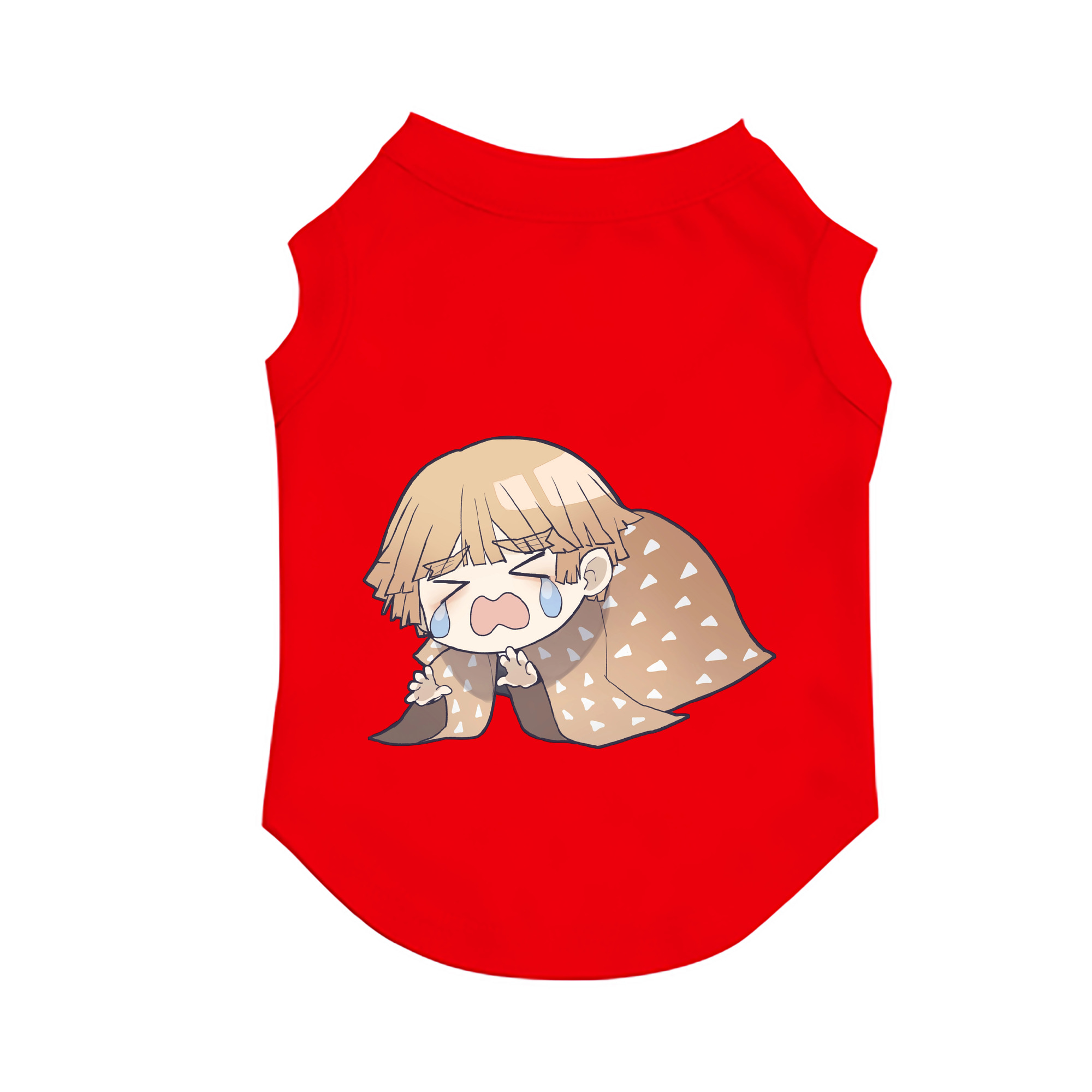 （画像用） 鬼滅の刃（きめつのやいば）我妻 善逸／あがつま ぜんいつ Agatsuma Zenitsu ペット用ベスト