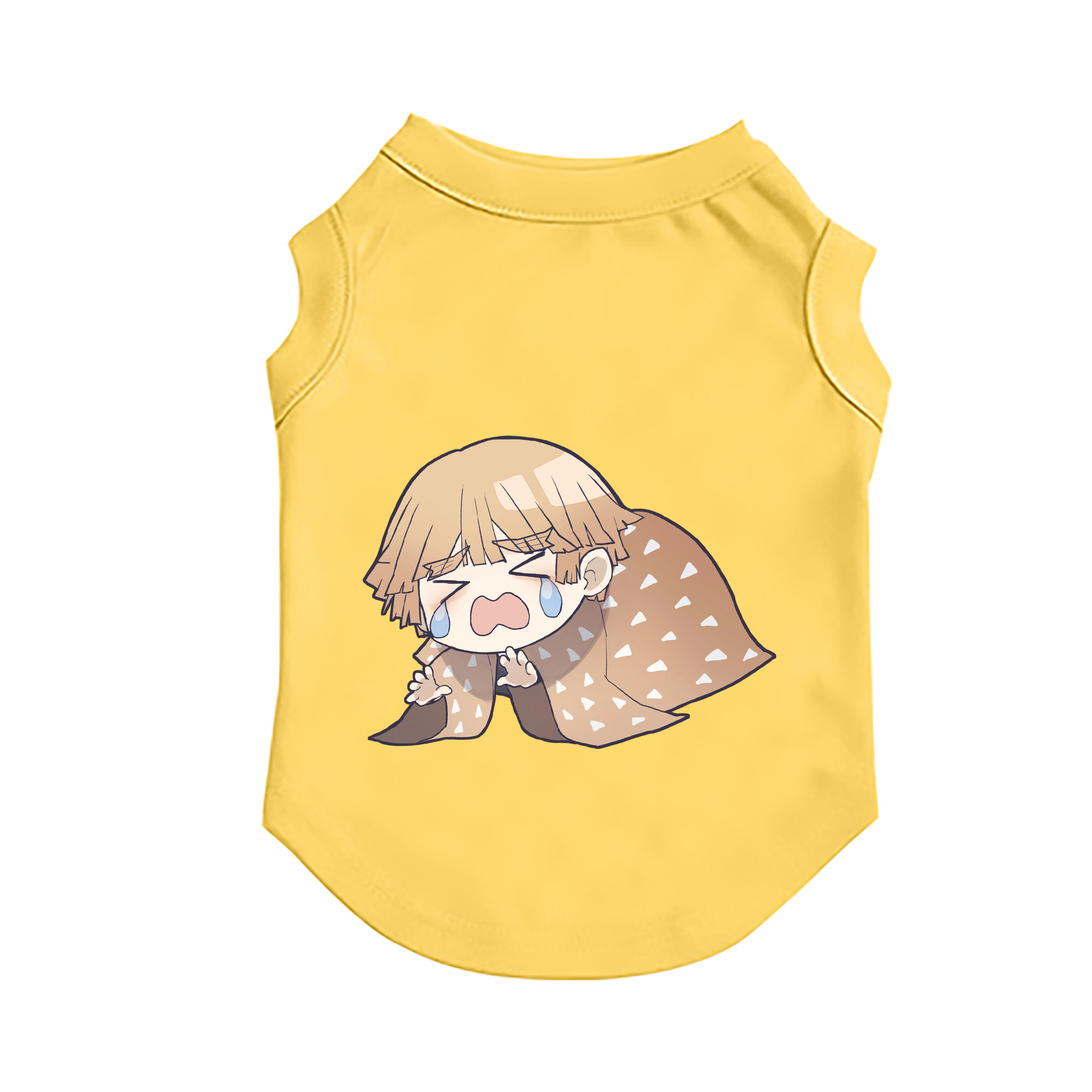 （画像用） 鬼滅の刃（きめつのやいば）我妻 善逸／あがつま ぜんいつ Agatsuma Zenitsu ペット用ベスト