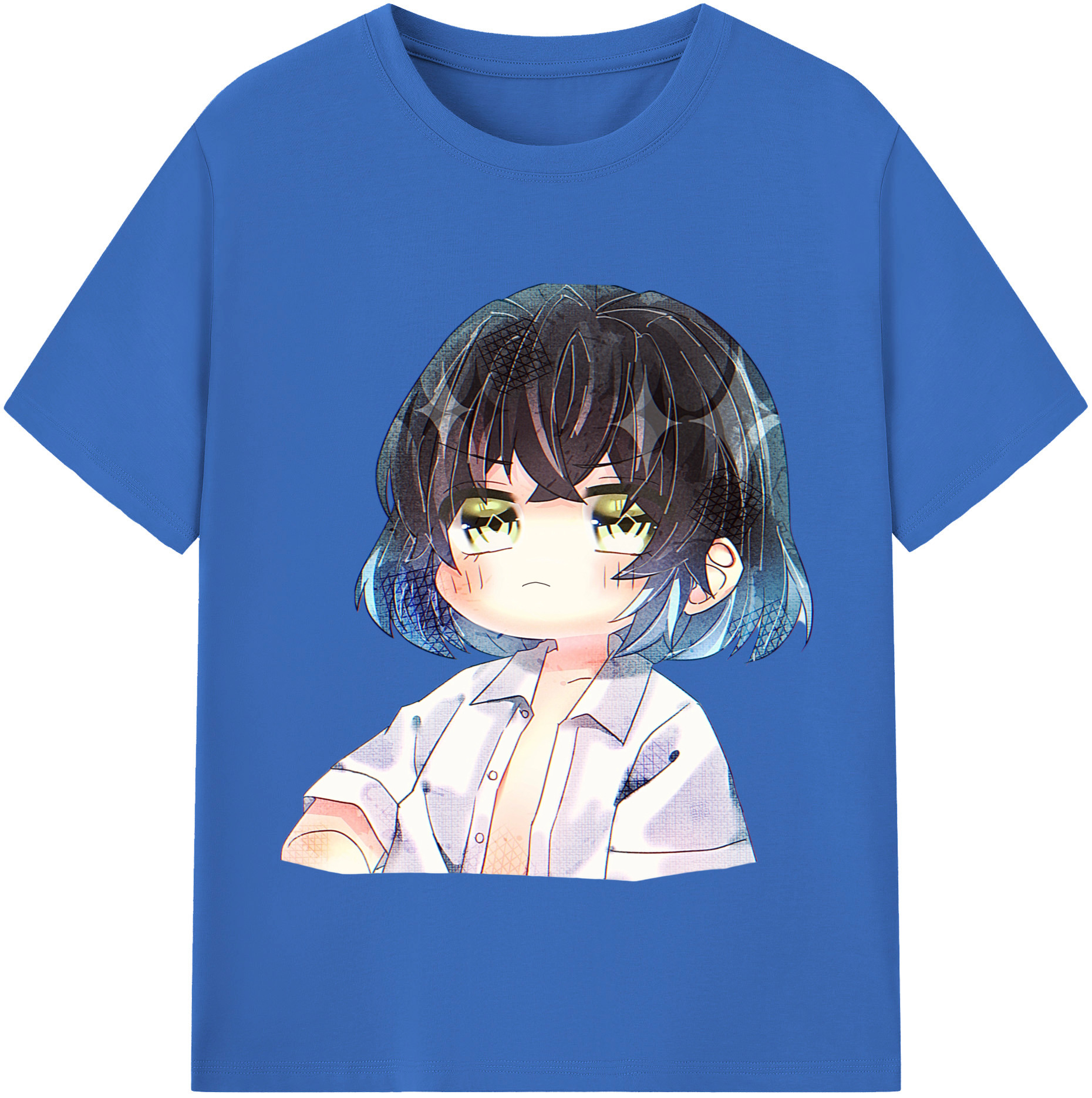 （画像用） 鬼滅の刃（きめつのやいば）嘴平 伊之助／はしびら いのすけ Hashibira Inosuke 綿100％半袖Tシャツ（フロントプリント）
