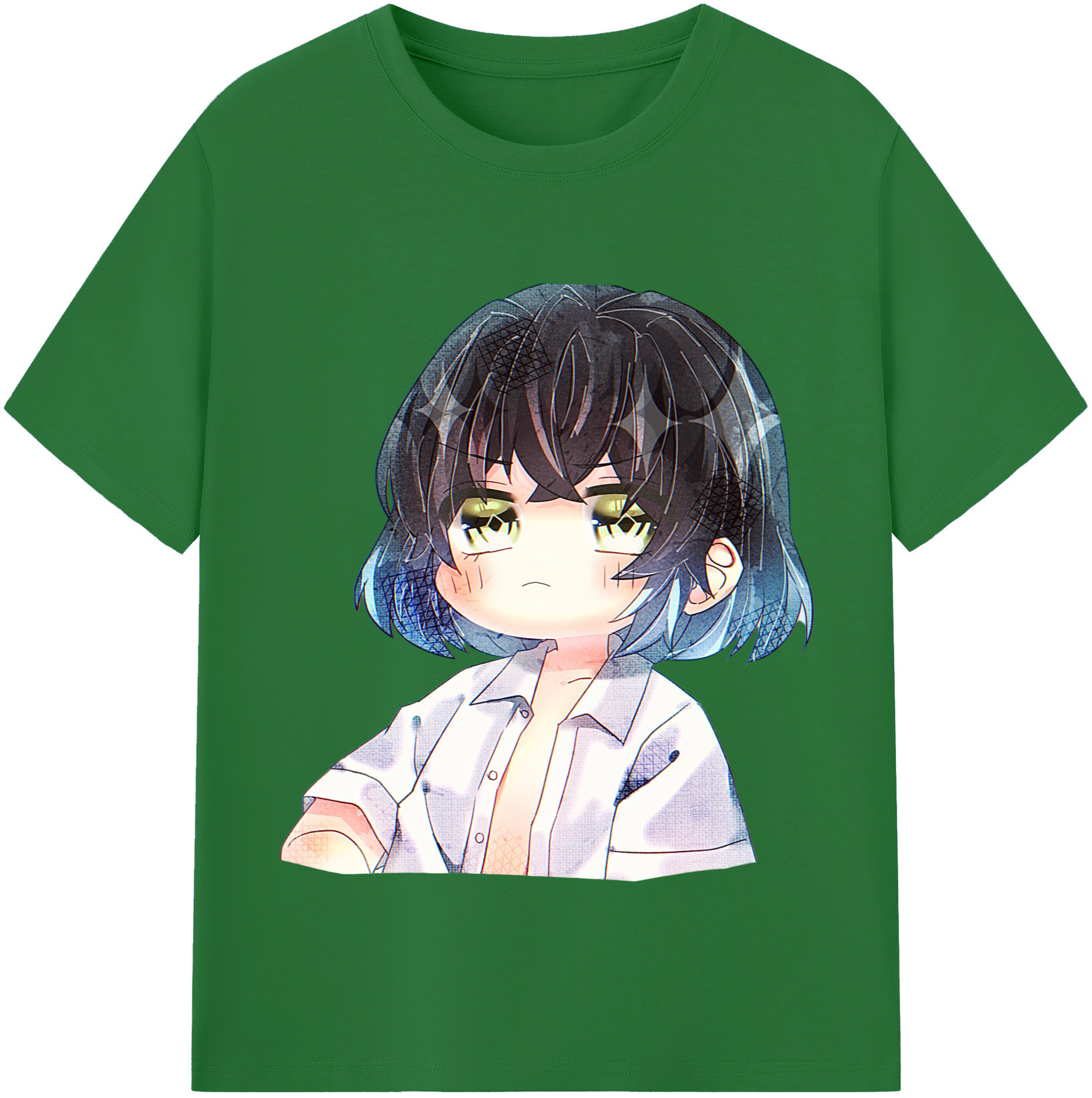 （画像用） 鬼滅の刃（きめつのやいば）嘴平 伊之助／はしびら いのすけ Hashibira Inosuke 綿100％半袖Tシャツ（フロントプリント）