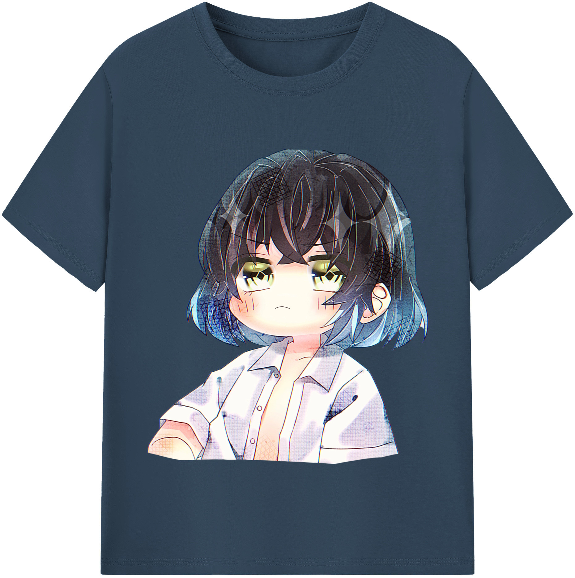 （画像用） 鬼滅の刃（きめつのやいば）嘴平 伊之助／はしびら いのすけ Hashibira Inosuke 綿100％半袖Tシャツ（フロントプリント）