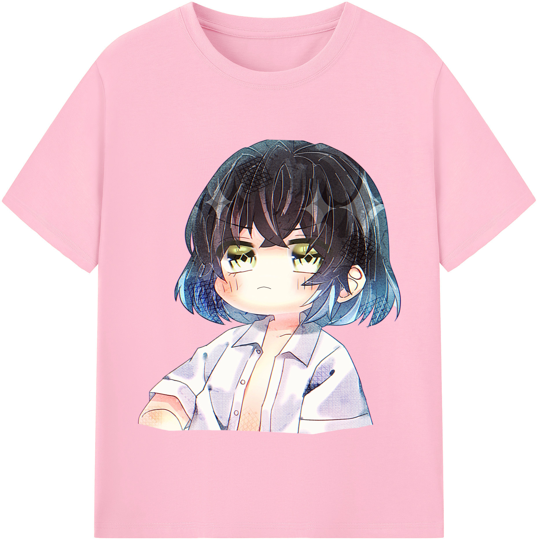 （画像用） 鬼滅の刃（きめつのやいば）嘴平 伊之助／はしびら いのすけ Hashibira Inosuke 綿100％半袖Tシャツ（フロントプリント）
