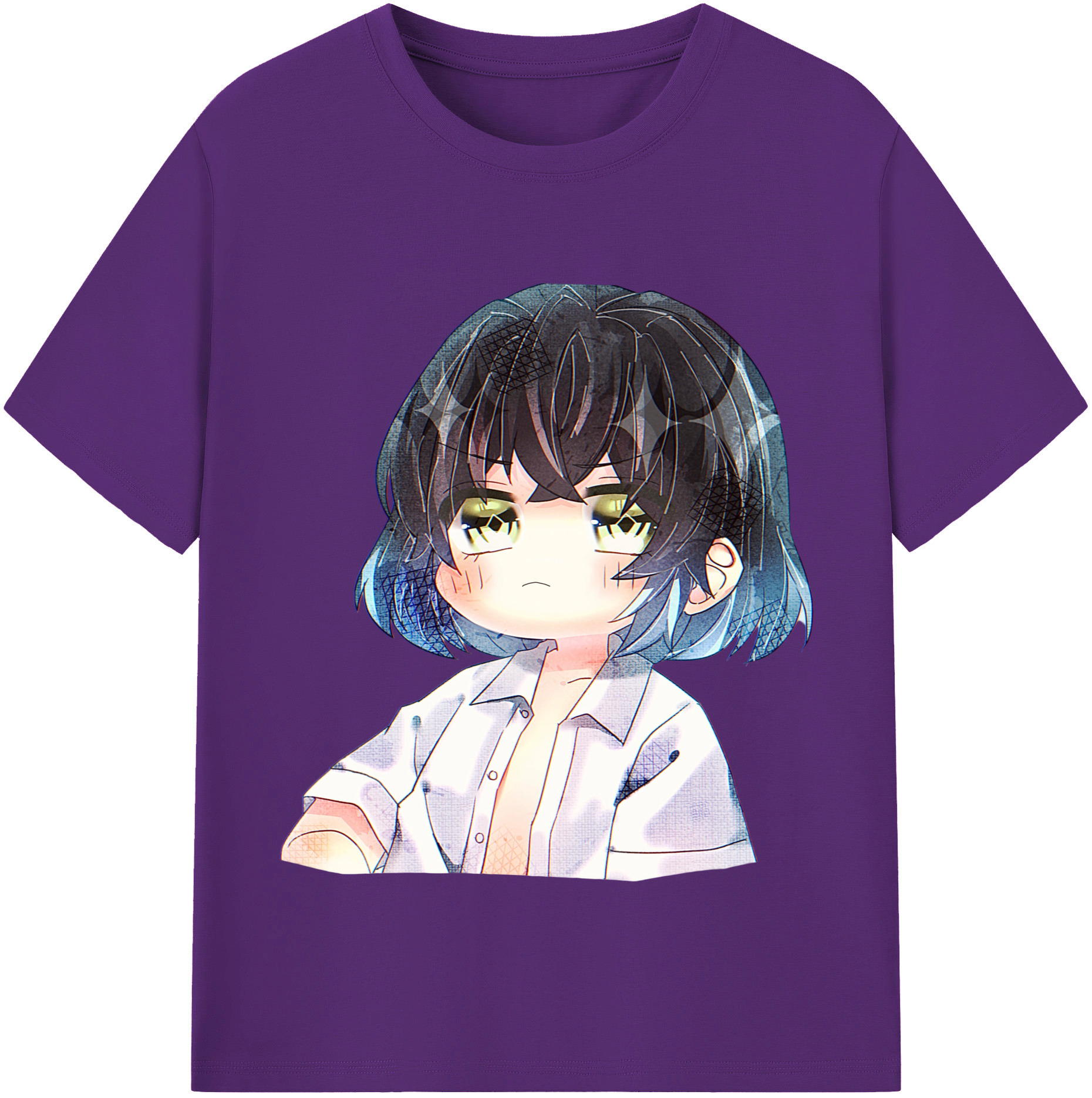 （画像用） 鬼滅の刃（きめつのやいば）嘴平 伊之助／はしびら いのすけ Hashibira Inosuke 綿100％半袖Tシャツ（フロントプリント）