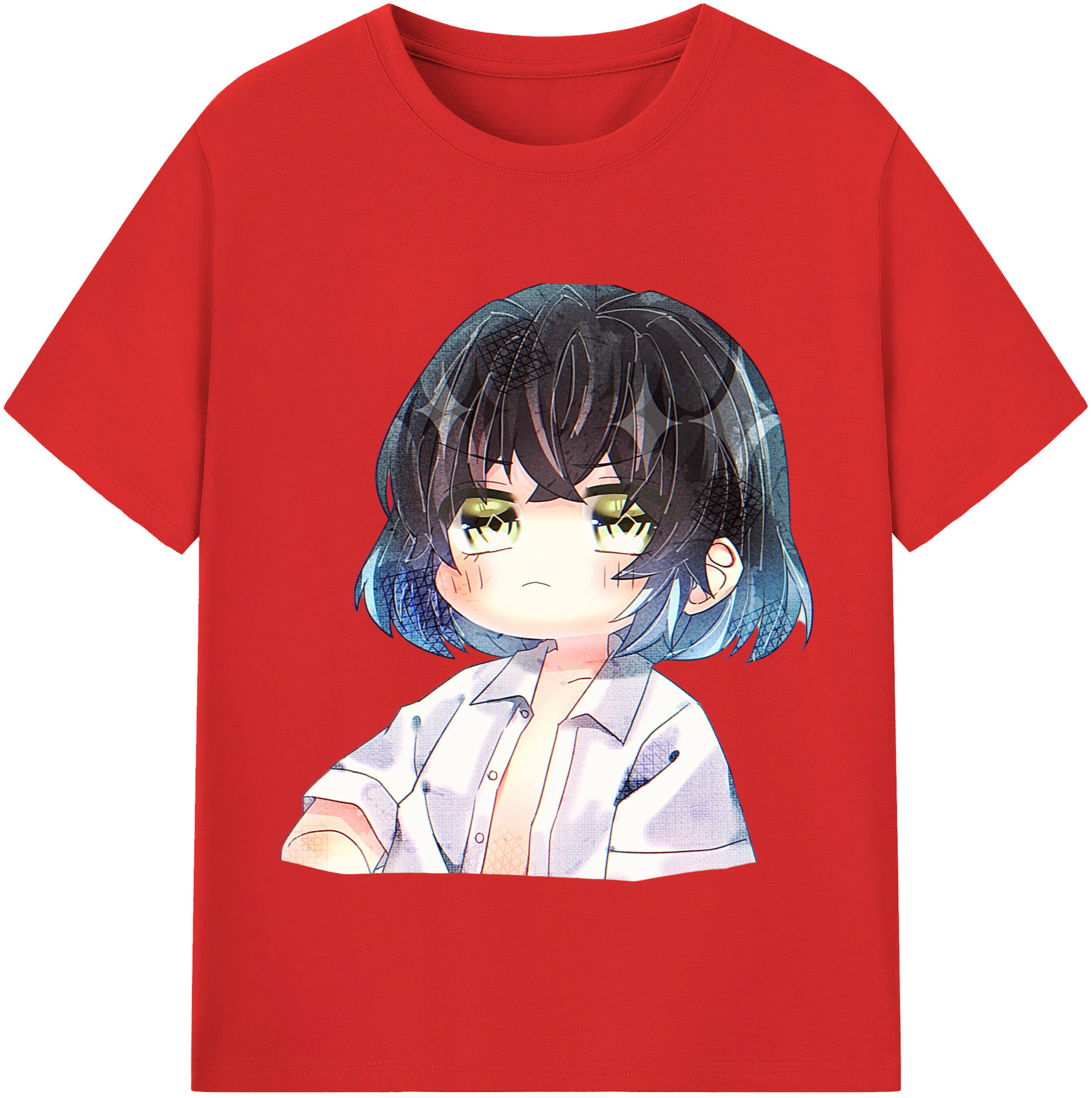 （画像用） 鬼滅の刃（きめつのやいば）嘴平 伊之助／はしびら いのすけ Hashibira Inosuke 綿100％半袖Tシャツ（フロントプリント）