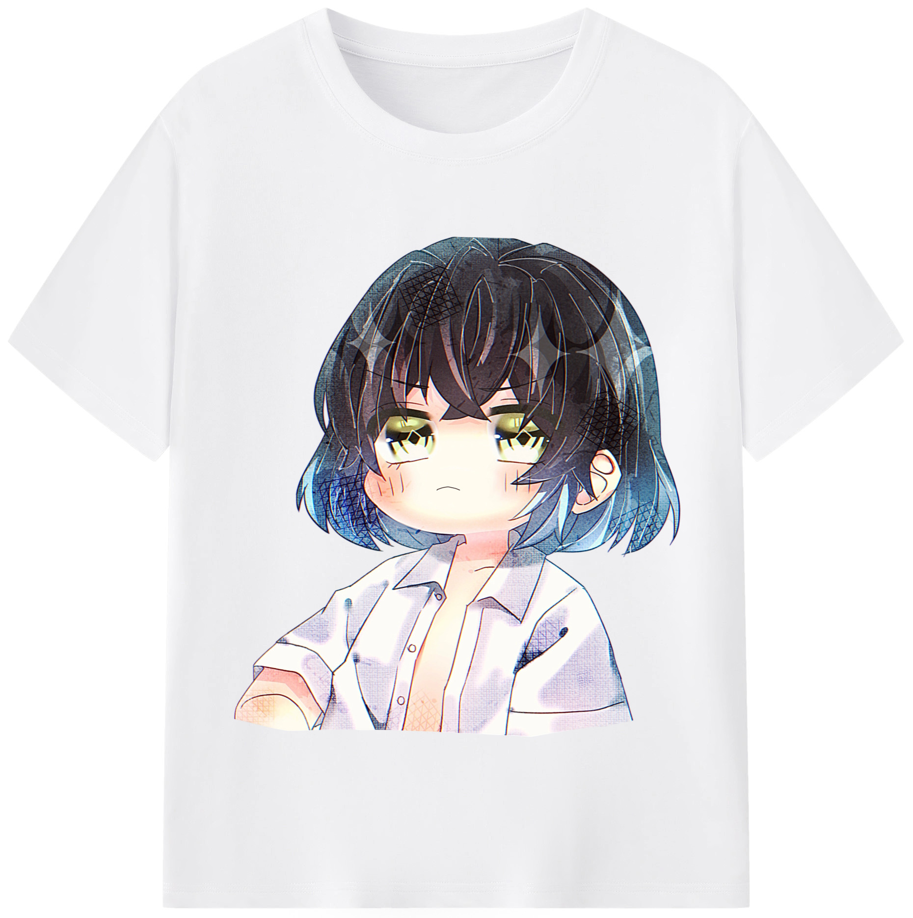 （画像用） 鬼滅の刃（きめつのやいば）嘴平 伊之助／はしびら いのすけ Hashibira Inosuke 綿100％半袖Tシャツ（フロントプリント）