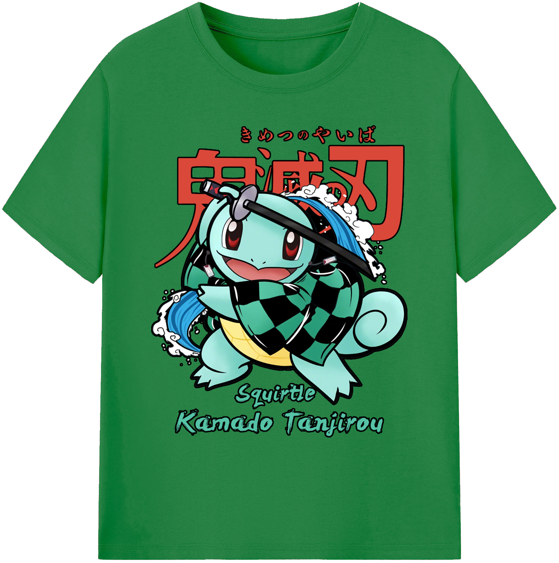（画像用） 鬼滅の刃 竈門 炭治郎／かまど たんじろう Kamado Tanjirou 綿100％ メンズ半袖Tシャツ｜肌触りやわらか＆通気性