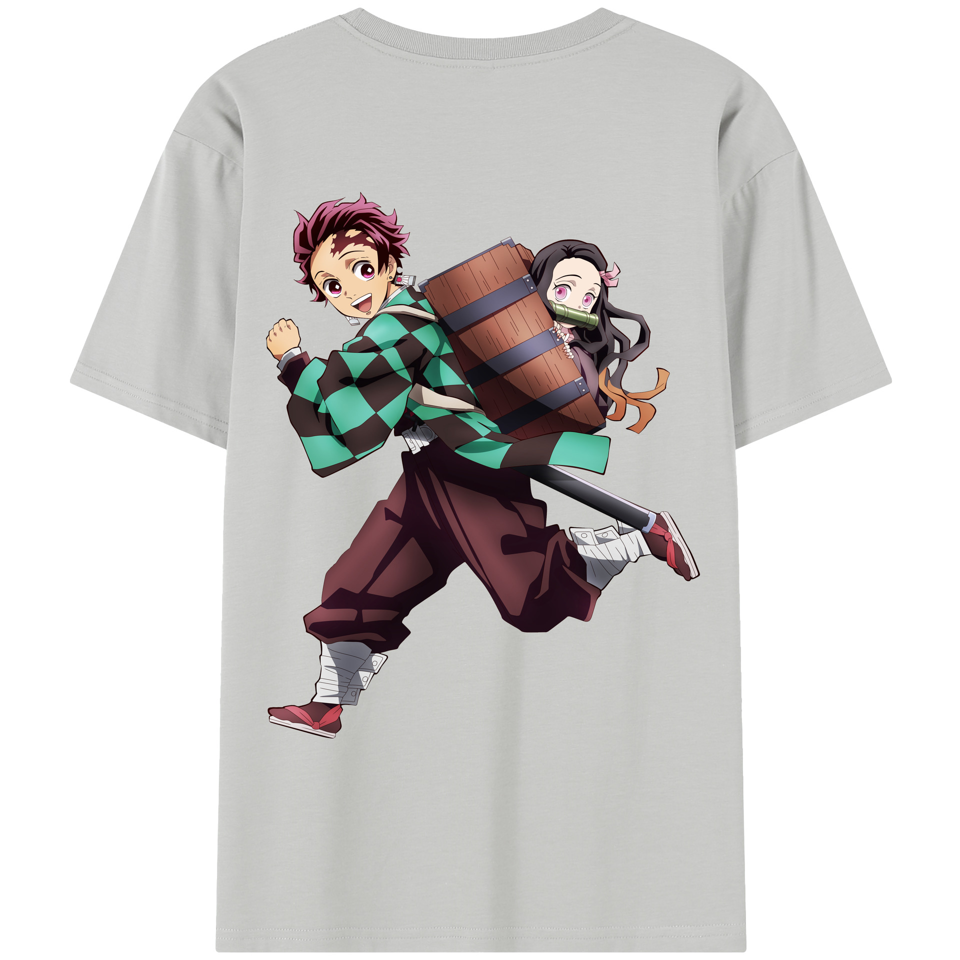 （画像用） 鬼滅の刃 竈門 炭治郎／かまど たんじろう Kamado Tanjirou レディース半袖Tシャツ(バックプリント)