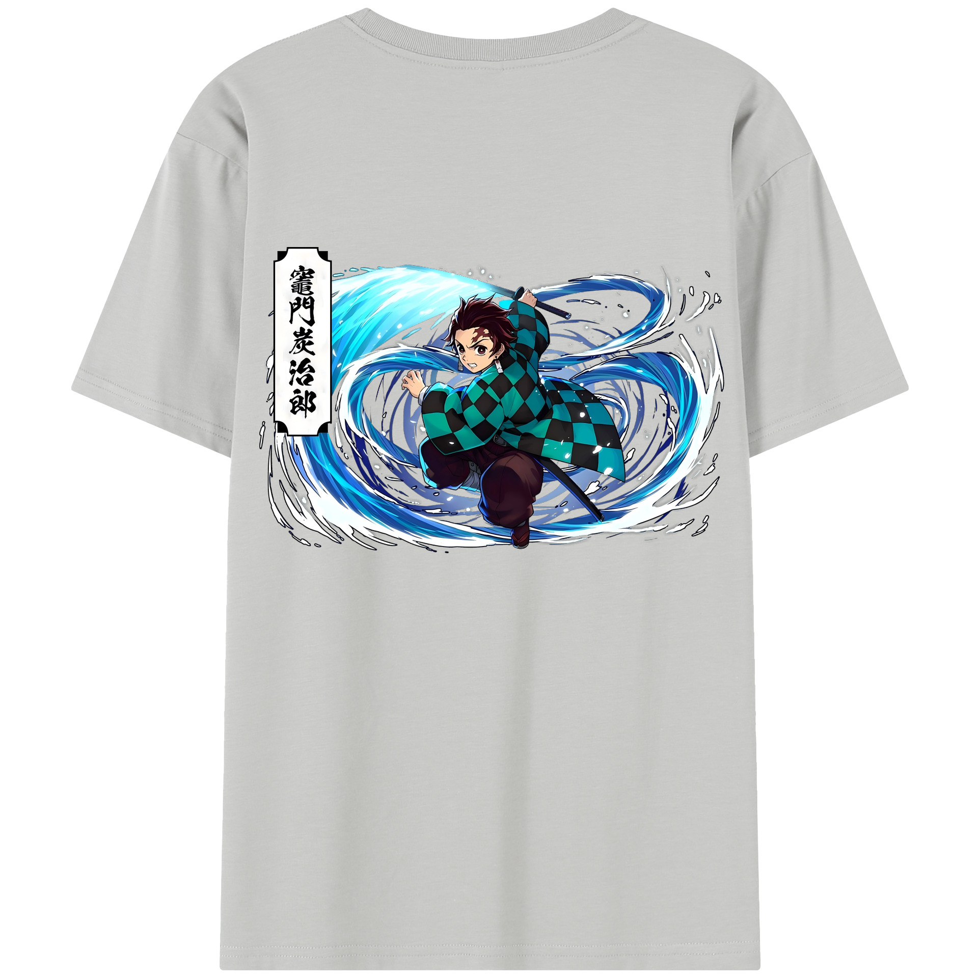 （画像用） 鬼滅の刃 竈門 炭治郎／かまど たんじろう Kamado Tanjirou レディース半袖Tシャツ(バックプリント)