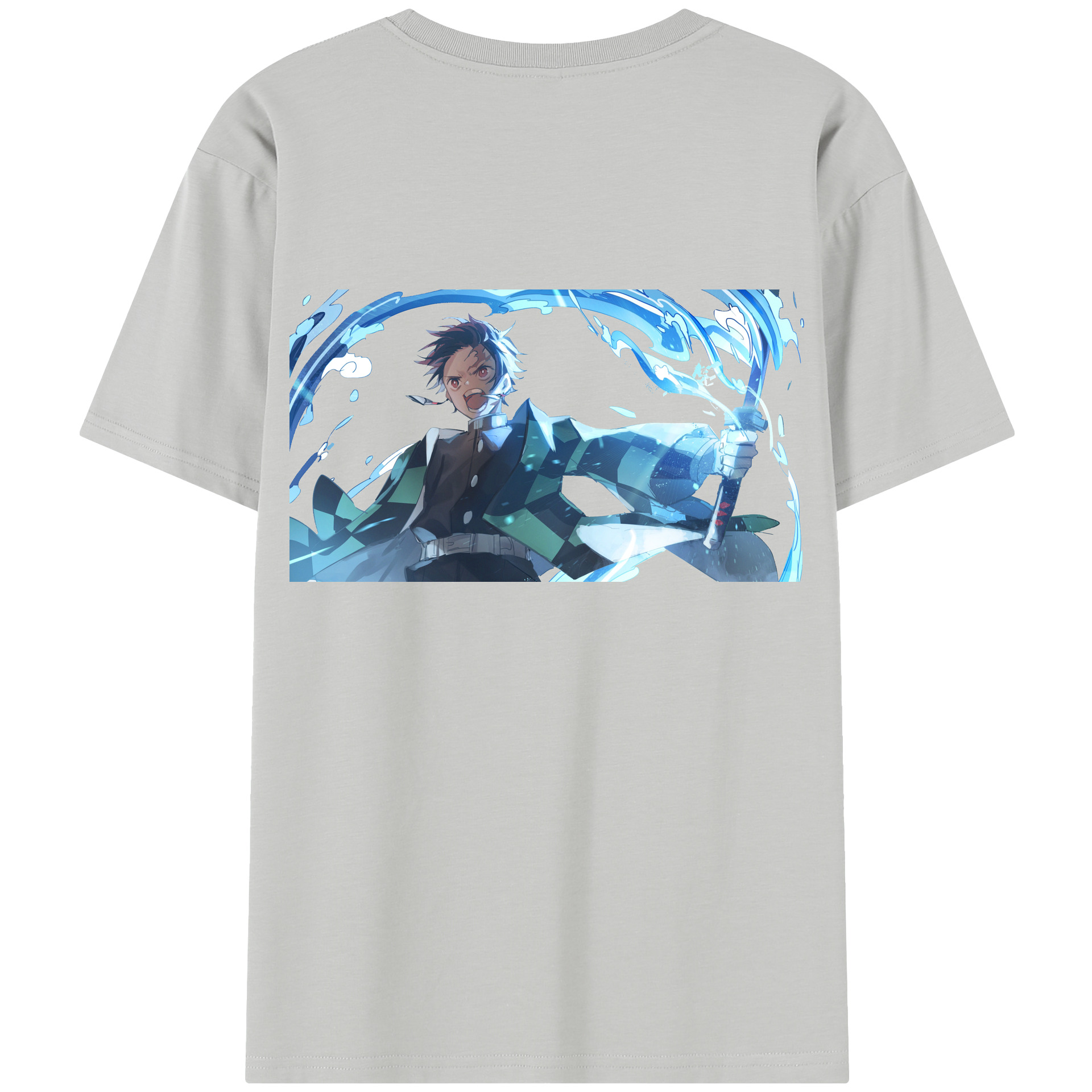 （画像用） 鬼滅の刃 竈門 炭治郎／かまど たんじろう Kamado Tanjirou レディース半袖Tシャツ(バックプリント)