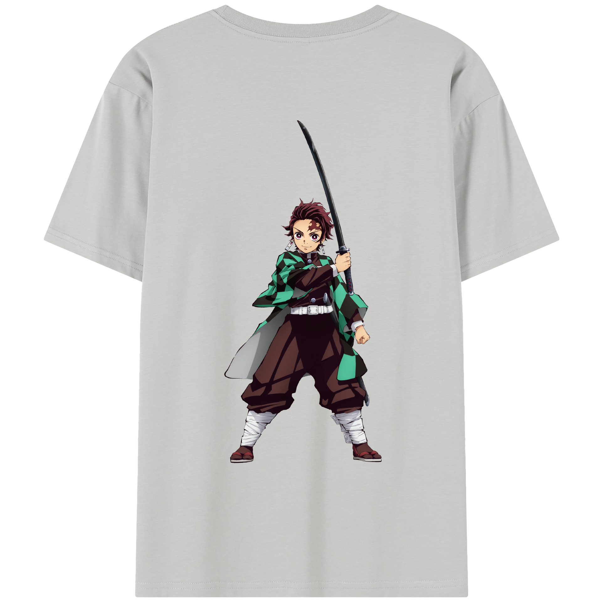 （画像用） 鬼滅の刃 竈門 炭治郎／かまど たんじろう Kamado Tanjirou レディース半袖Tシャツ(バックプリント)