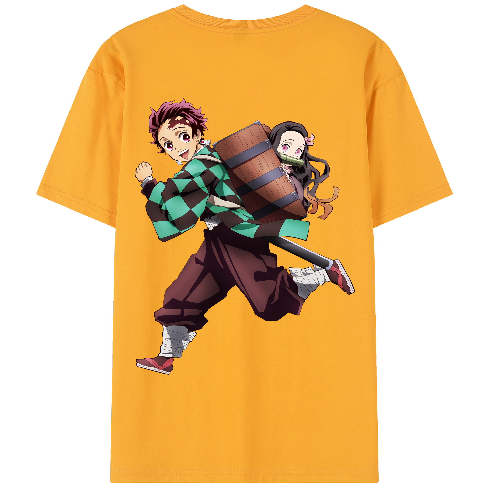 （画像用） 鬼滅の刃 竈門 炭治郎／かまど たんじろう Kamado Tanjirou レディース半袖Tシャツ(バックプリント)