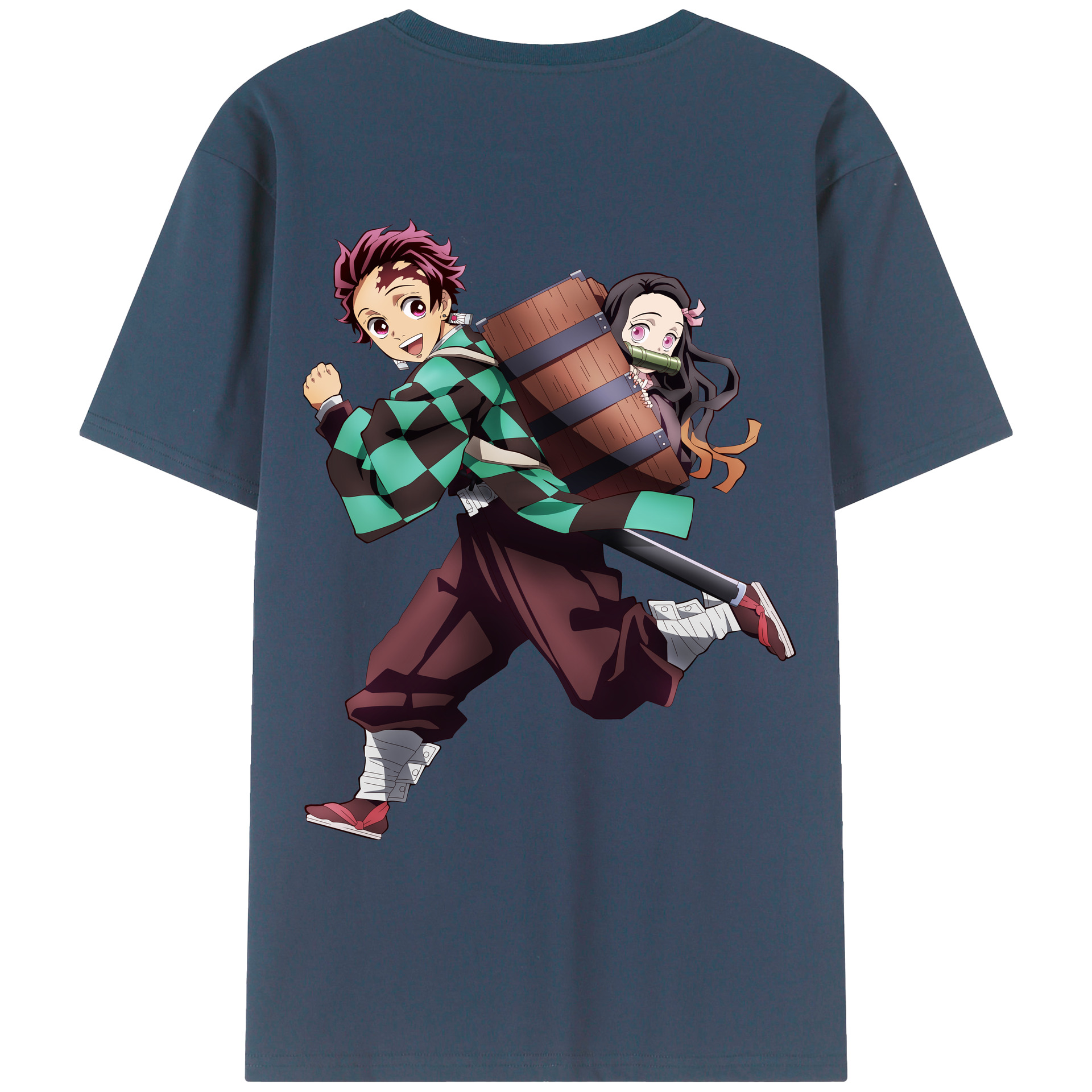 （画像用） 鬼滅の刃 竈門 炭治郎／かまど たんじろう Kamado Tanjirou レディース半袖Tシャツ(バックプリント)