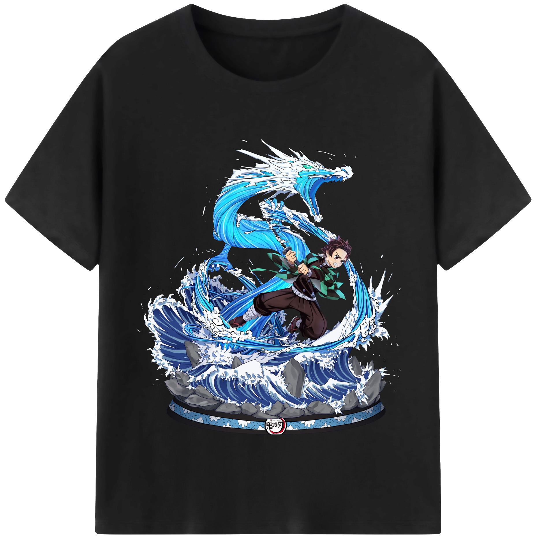 （画像用） 鬼滅の刃 竈門 炭治郎／かまど たんじろう Kamado Tanjirou レディースカジュアルプリントTシャツ（綿100％）