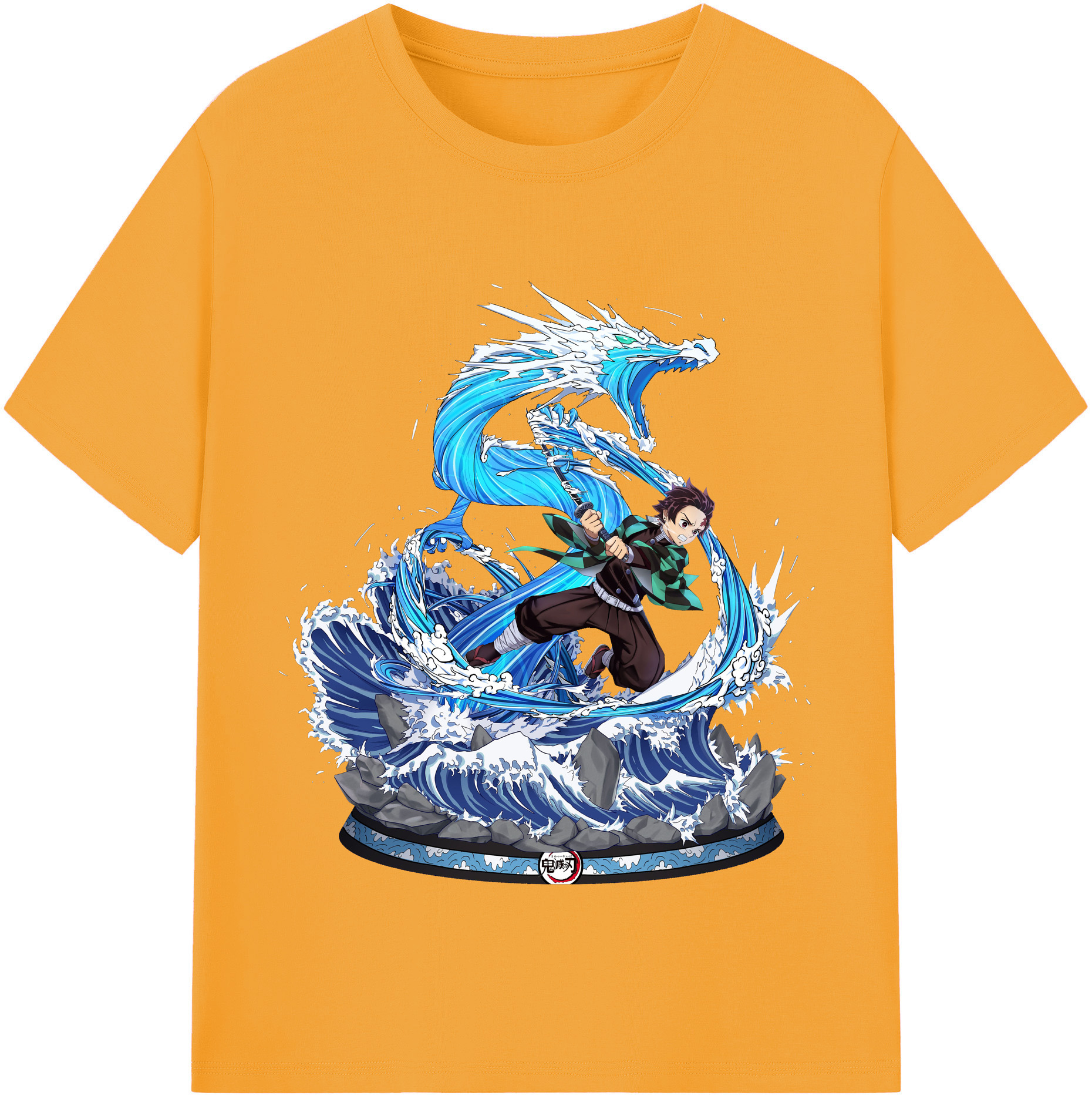 （画像用） 鬼滅の刃 竈門 炭治郎／かまど たんじろう Kamado Tanjirou レディースカジュアルプリントTシャツ（綿100％）