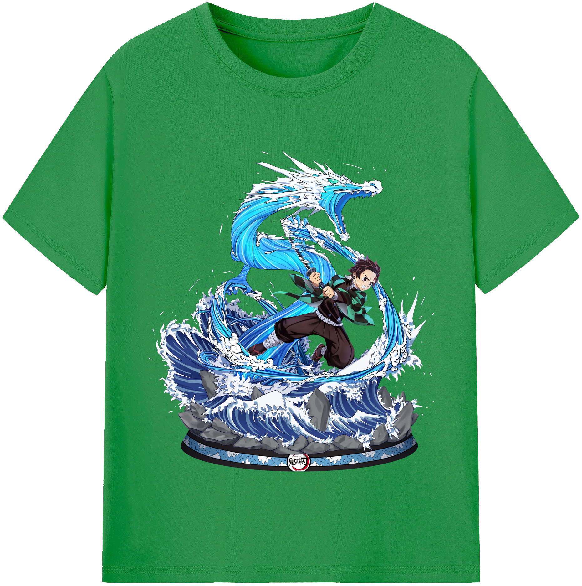 （画像用） 鬼滅の刃 竈門 炭治郎／かまど たんじろう Kamado Tanjirou レディースカジュアルプリントTシャツ（綿100％）