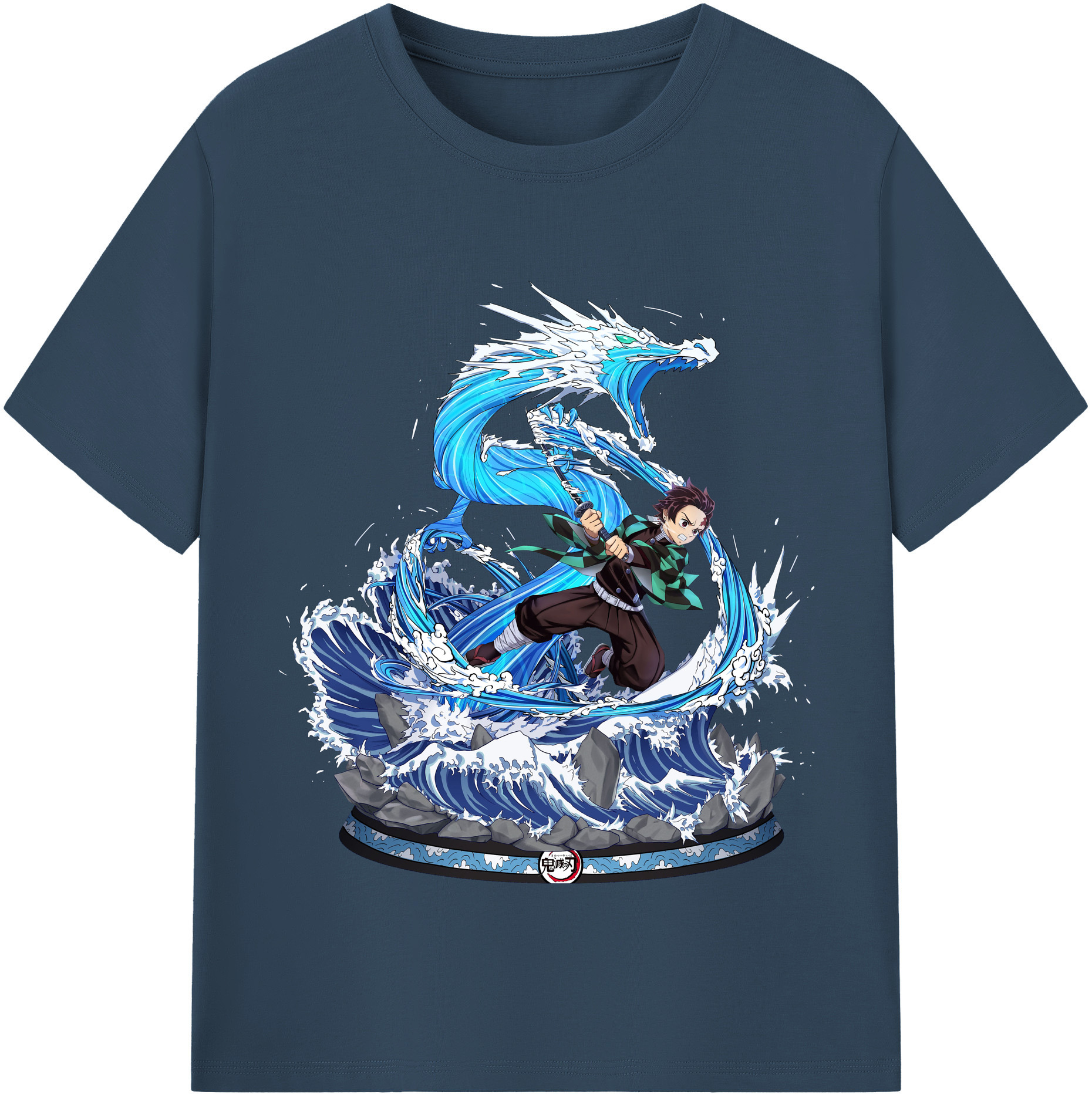 （画像用） 鬼滅の刃 竈門 炭治郎／かまど たんじろう Kamado Tanjirou レディースカジュアルプリントTシャツ（綿100％）