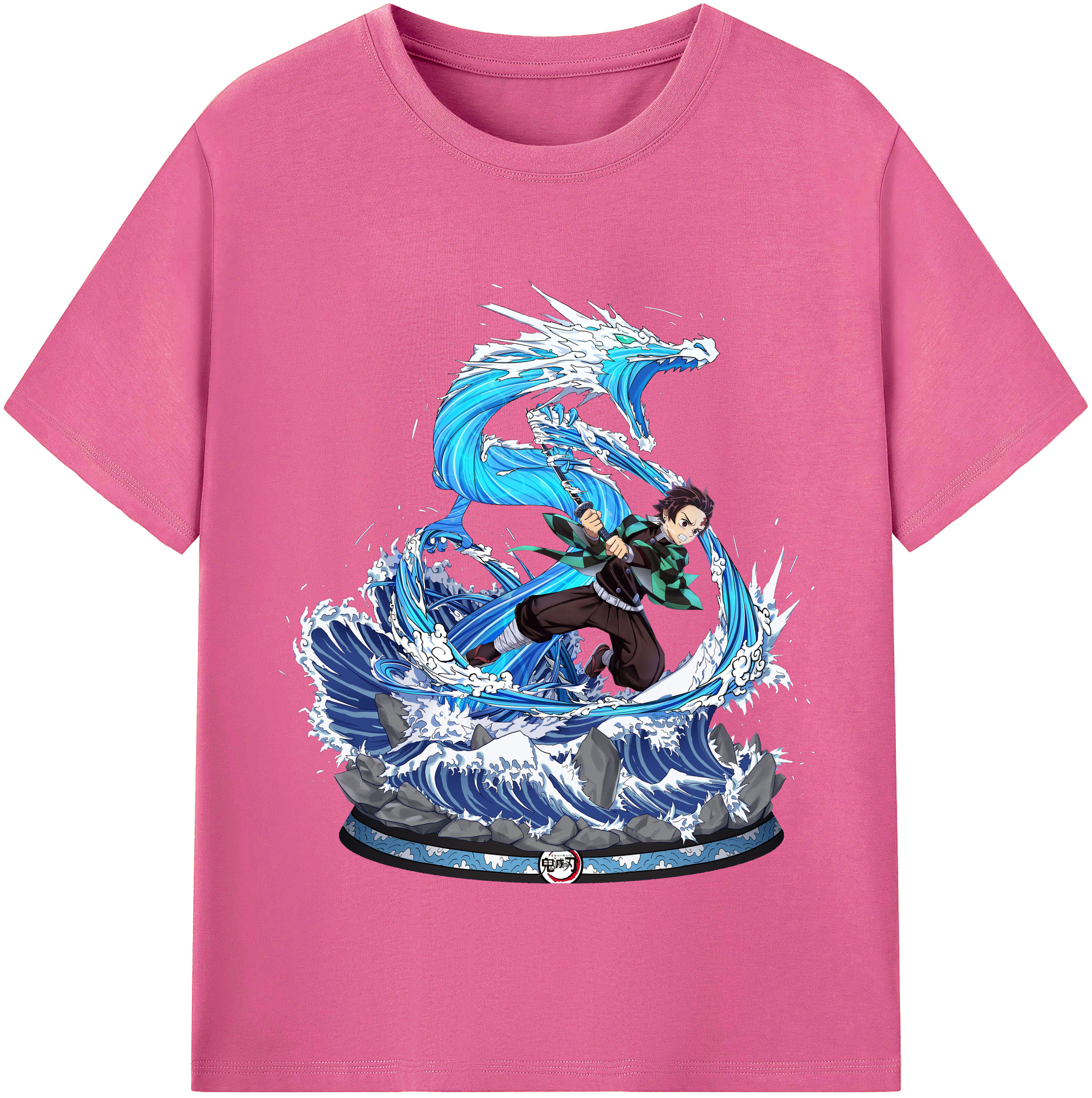 （画像用） 鬼滅の刃 竈門 炭治郎／かまど たんじろう Kamado Tanjirou レディースカジュアルプリントTシャツ（綿100％）